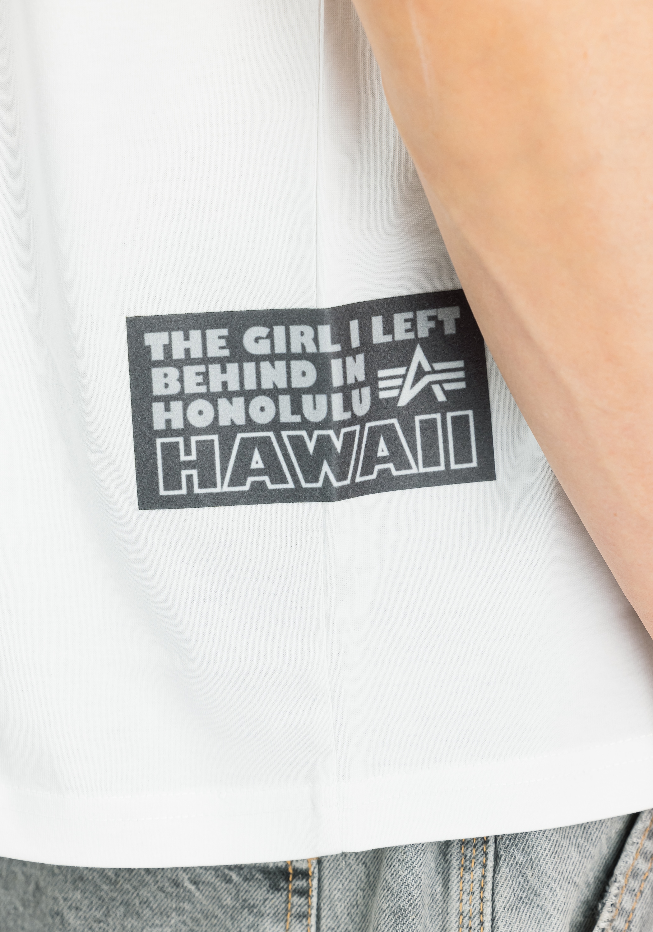 Alpha Industries T-Shirt »Alpha Industries Men - T-Shirts Aloha Flower Backprint T-Shirt«