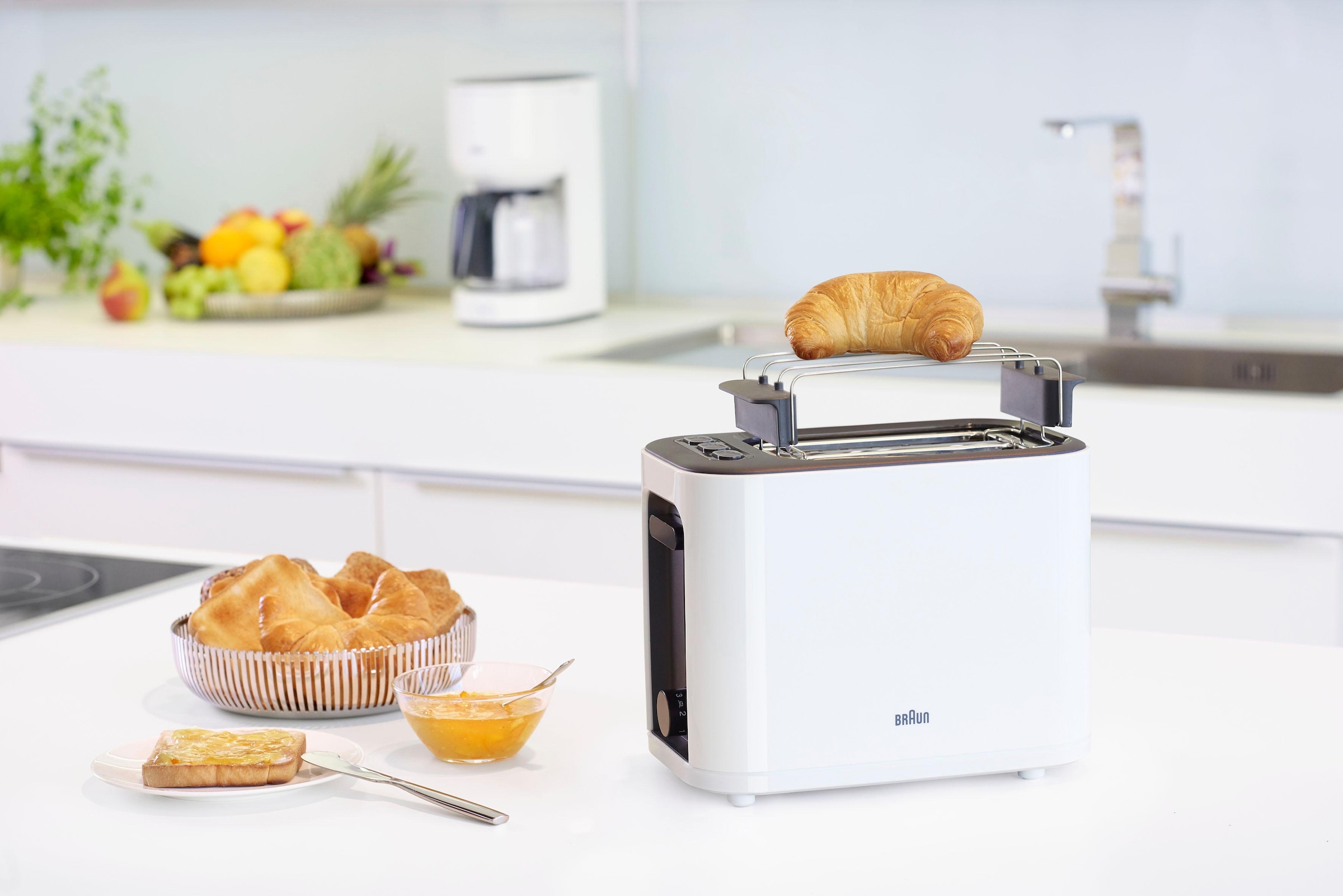 Braun Toaster »HT 3010 WH«, 2 kurze Schlitze, für 2 Scheiben, 1000 W im  Online-Shop kaufen