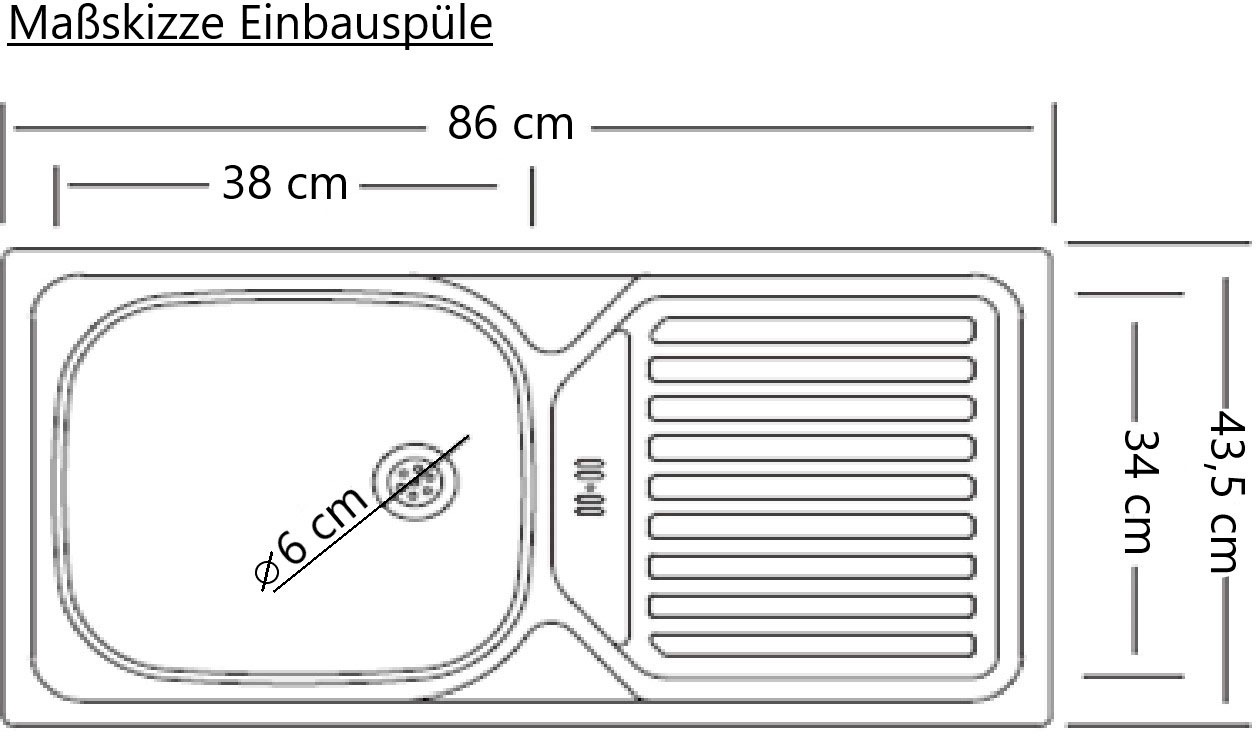 KOCHSTATION Küchenzeile »KS-Wien«, Breite 430 cm, wahlweise mit E-Geräten und Induktion