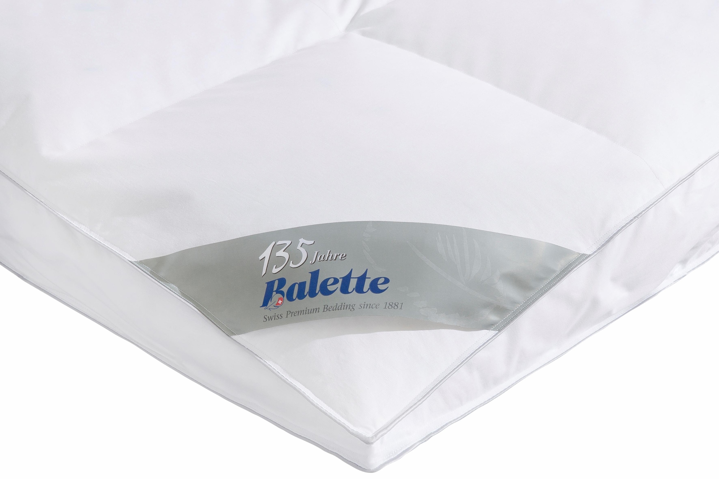 Balette Federbettdecke »Lena«, warm, Füllung 100% Federn, Bezug 100% Baumwolle, (1 St.), Bettdecke in 135x200 cm und weiteren Größen, für Winter geeignet