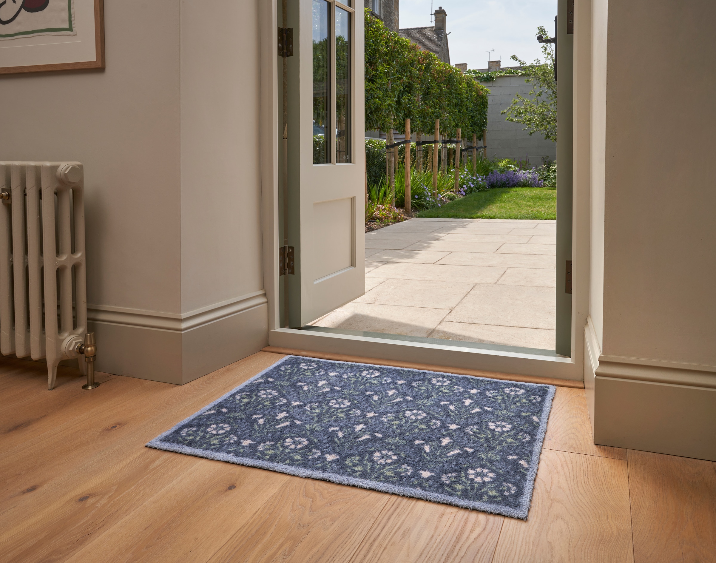 Turtle Mat Fußmatte »Bellflower Blue« rechteckig 9 mm Höhe