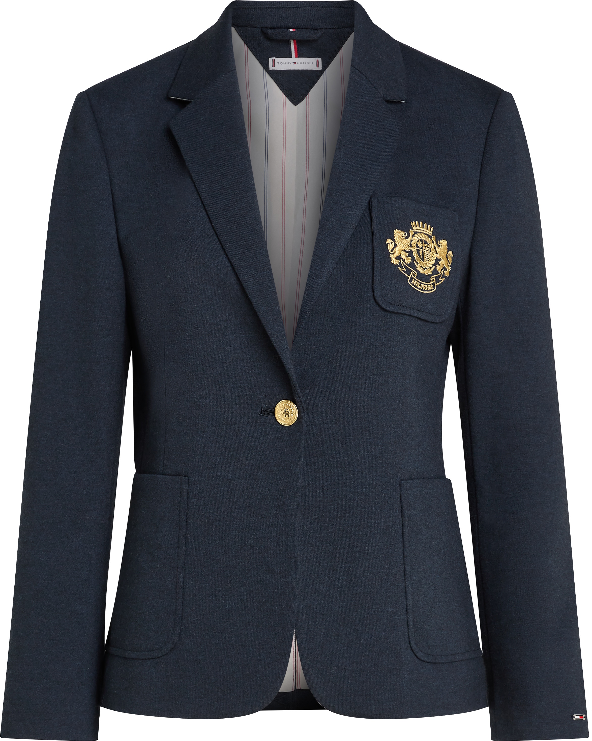 Kurzblazer »HERITAGE CREST SLIM SB BLAZER«, mit Logostickerei