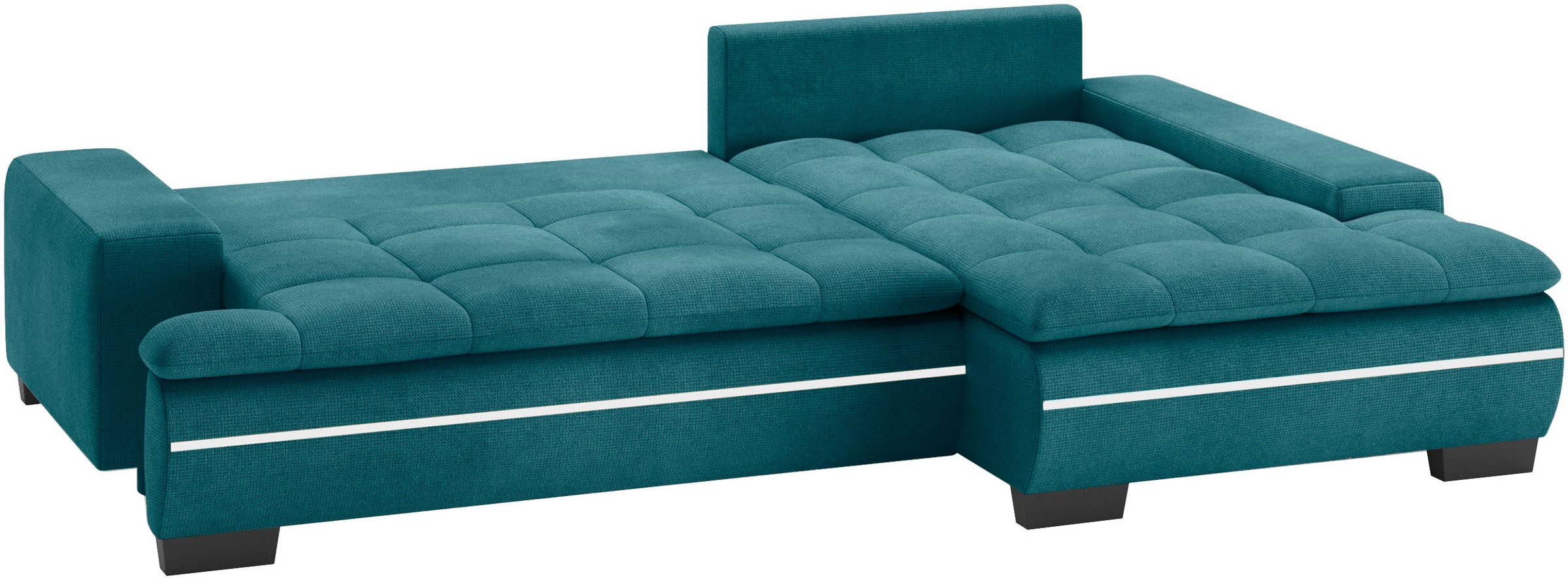 Mr. Couch Ecksofa »Haiti II, L-Form«, RGB-LED Beleuchtung, Kaltschaum, wahlweise mit Bett, Bettkasten