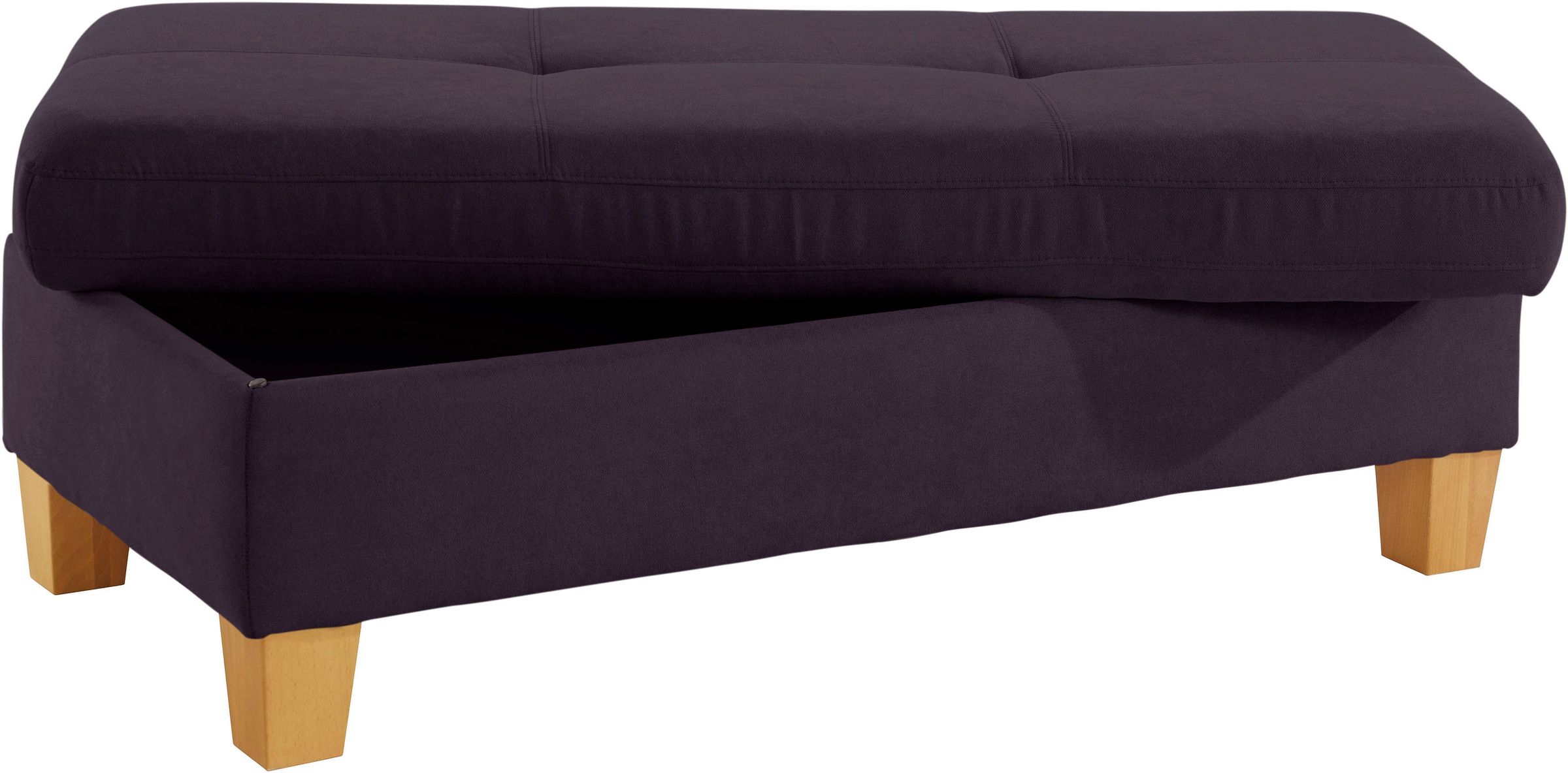 exxpo - sofa fashion Hocker »Enya Bankhocker mit Staufach unter der Sitzfläche«, schöne Detailverarbeitung