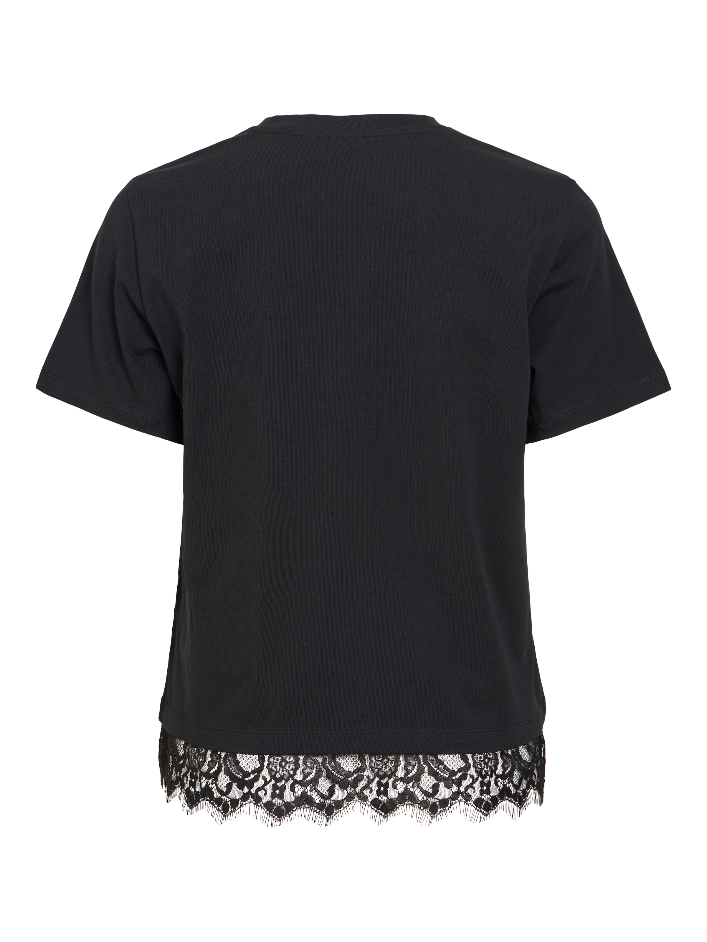 Vila Spitzenshirt »VINORA S/S LACE T-SHIRT - NOOS« Baumwollmischung, regular fit, mit Spitze