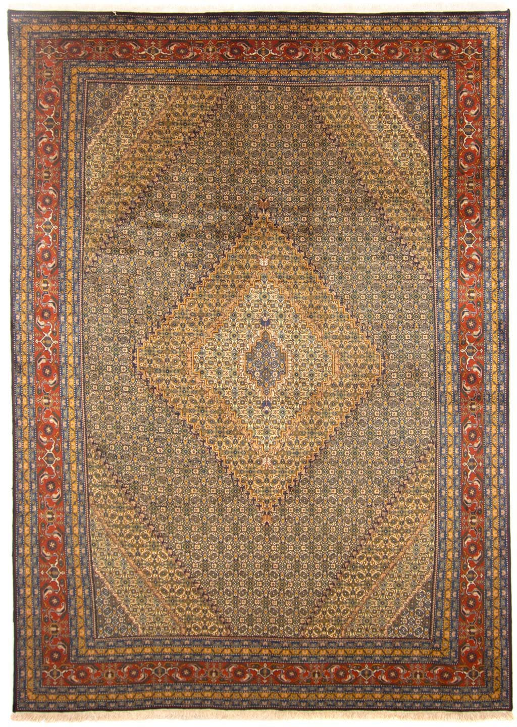 morgenland Wollteppich »Ardebil Medaillon Marrone chiaro 340 x 245 cm«, rec günstig online kaufen