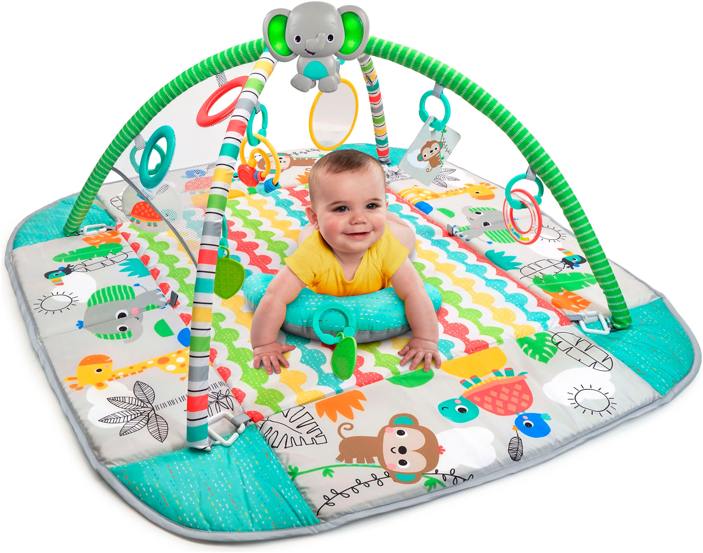 Bright Starts Spielbogen »5-in-1 Your Way Ball Play™ Activity Gym & Ball Pit - Totally Tropical™«, mit Licht und Sound