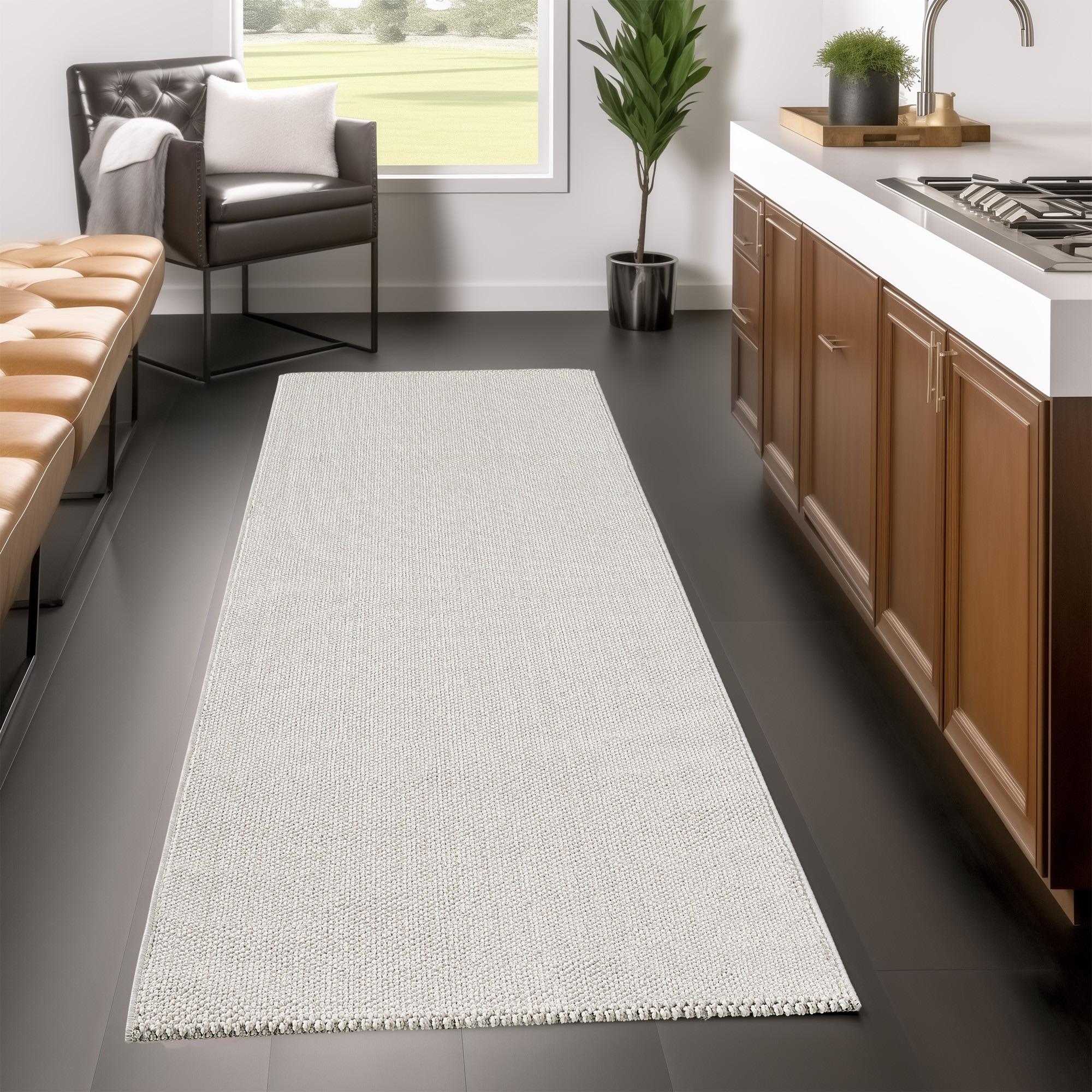 Ayyildiz Teppiche Teppich »LOOM 4300«, rechteckig, 7 mm Höhe, Läufer, Kurzf günstig online kaufen