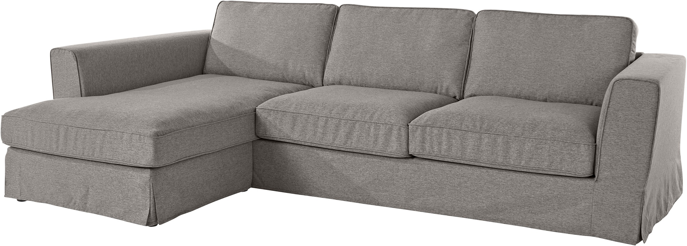 Timbers Ecksofa »Vintage L-Form«, 3-Sitzer Polsterecke im Landhausstil, mit abnehmbarer Husse