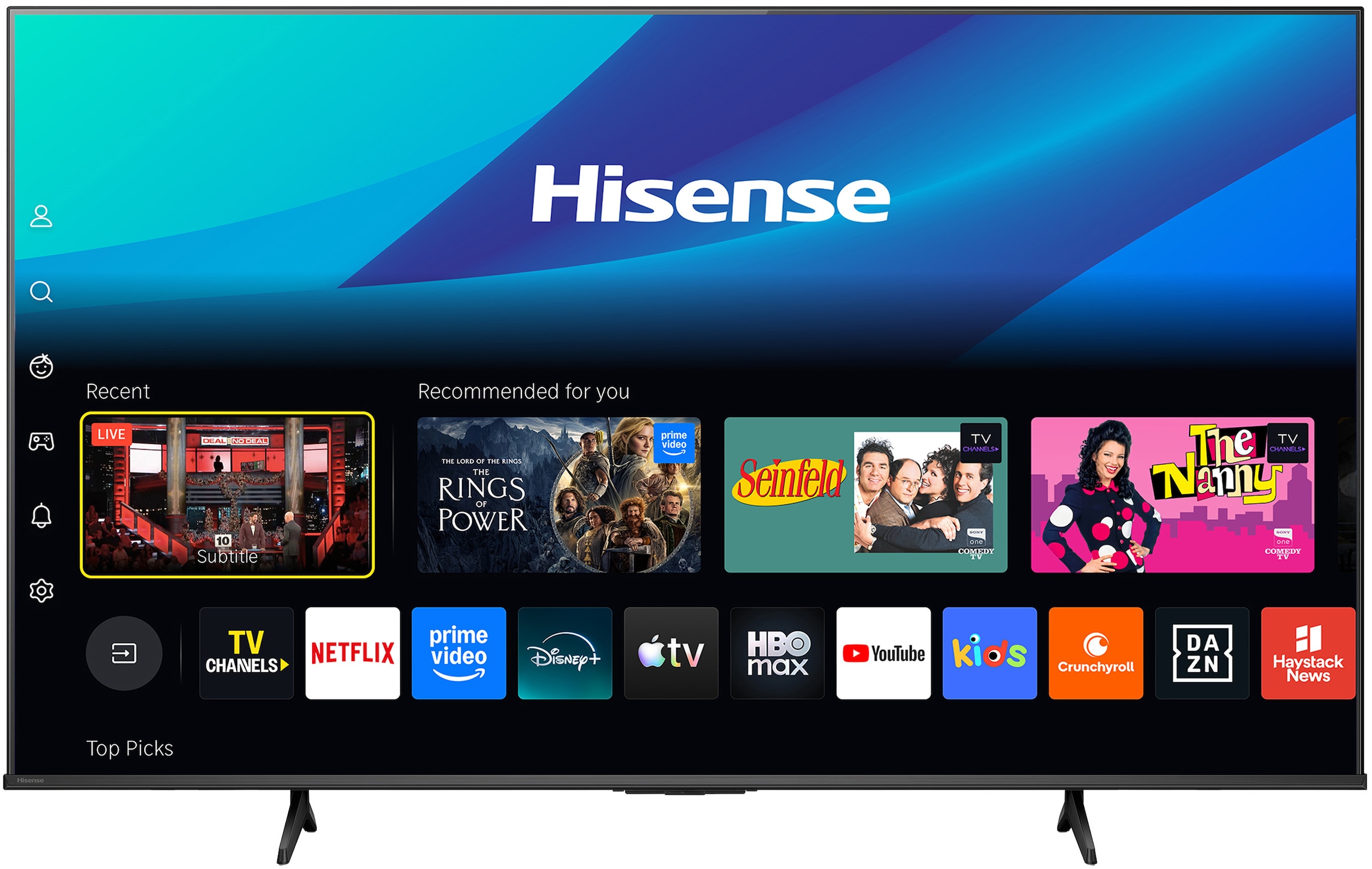 Hisense DLED-Fernseher »65E6DS« 164 cm/65 ″ Smart-TV