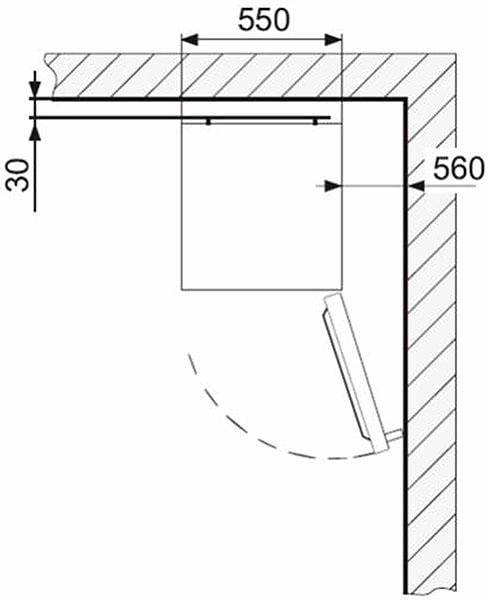 Amica Kühl-/Gefrierkombination, KGC 15633 Y, 144 cm hoch, 55 cm breit