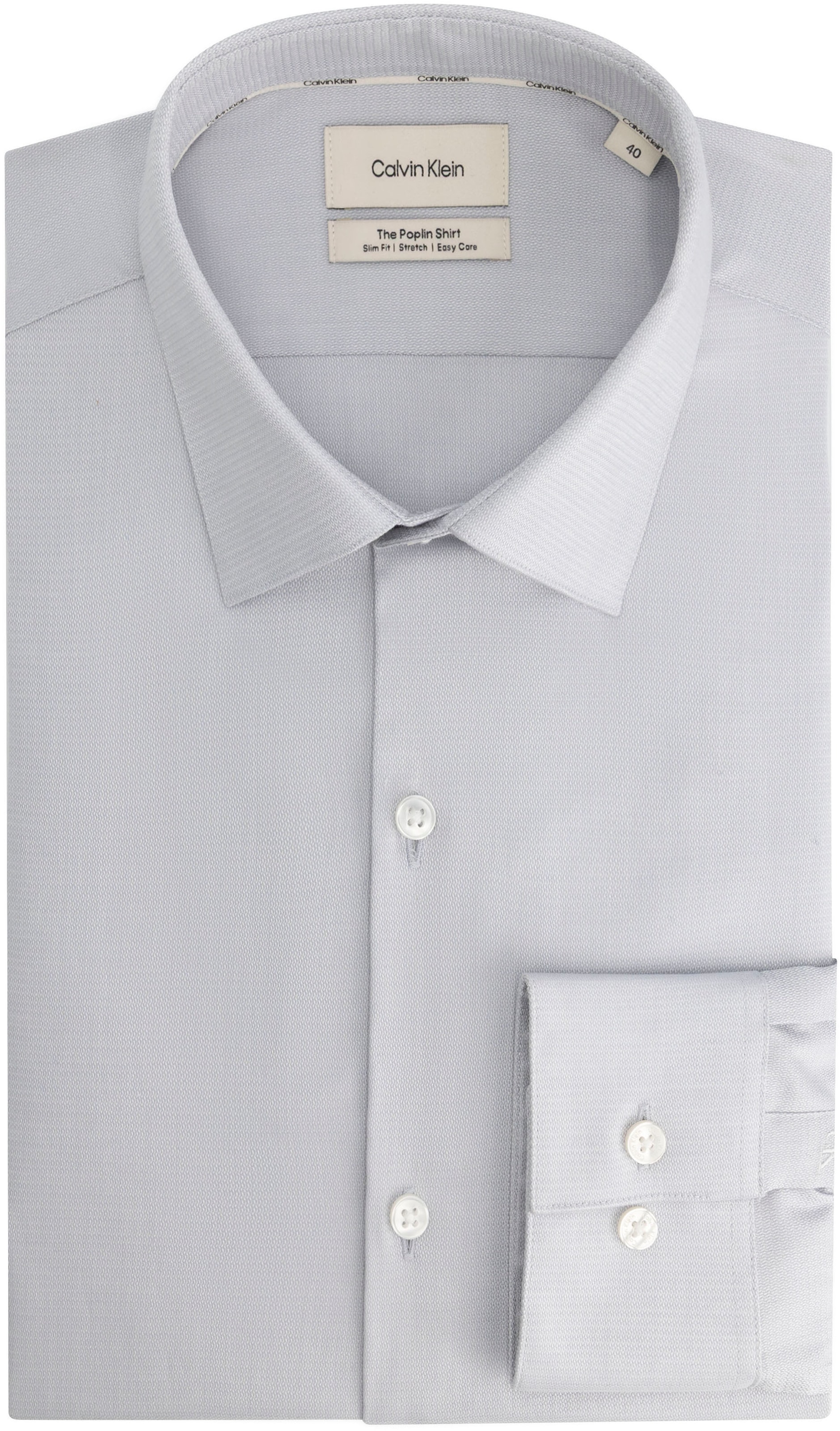 Calvin Klein Businesshemd »SLIM ESNTL POPLIN STR SLD« Slim fit mit Knopfleiste