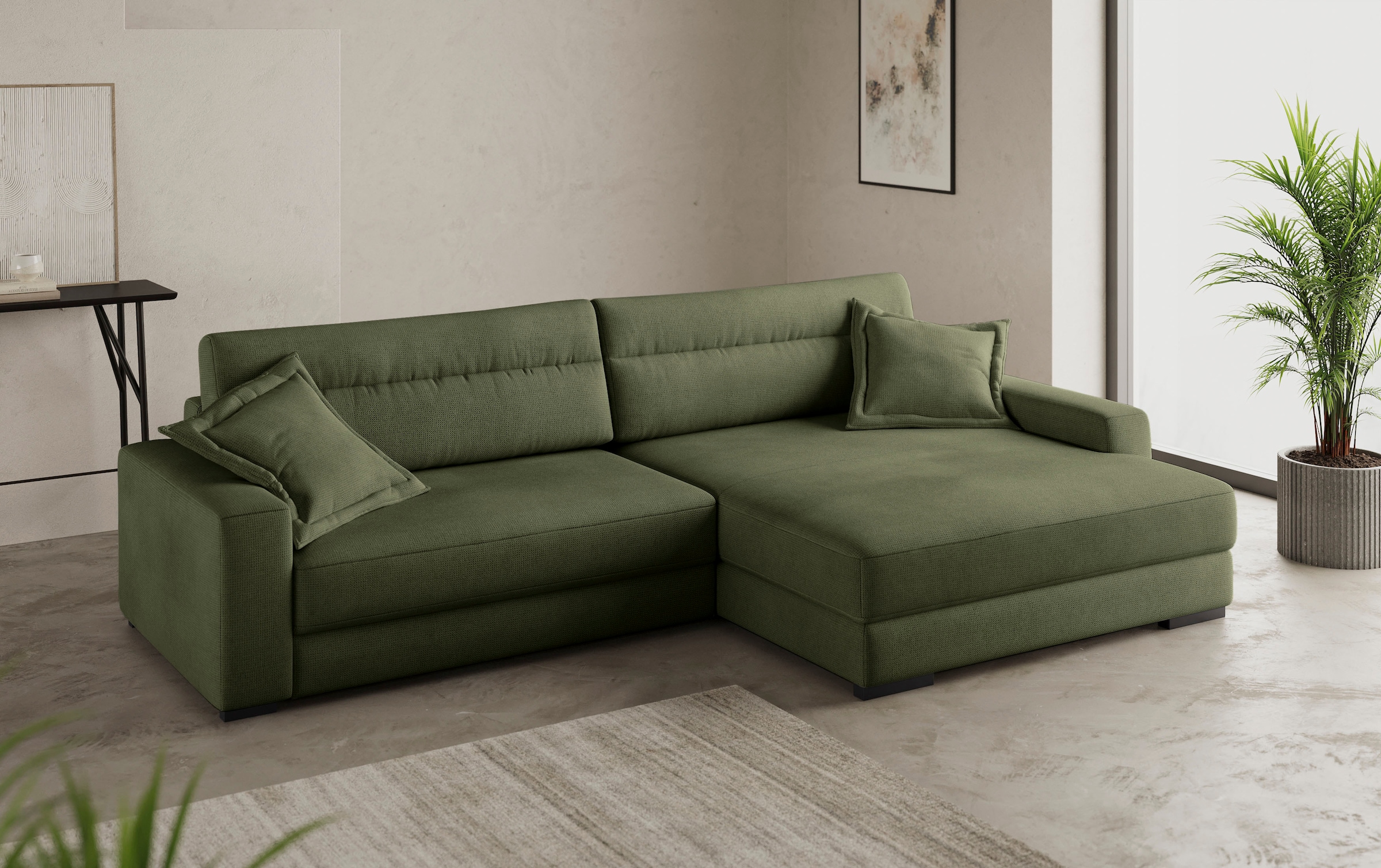 Mr. Couch Ecksofa »Marcello DuraFlex L-Form«, EasyBett, Bettkasten, Kaltschaumpolsterung, bis 140 kg belastbar