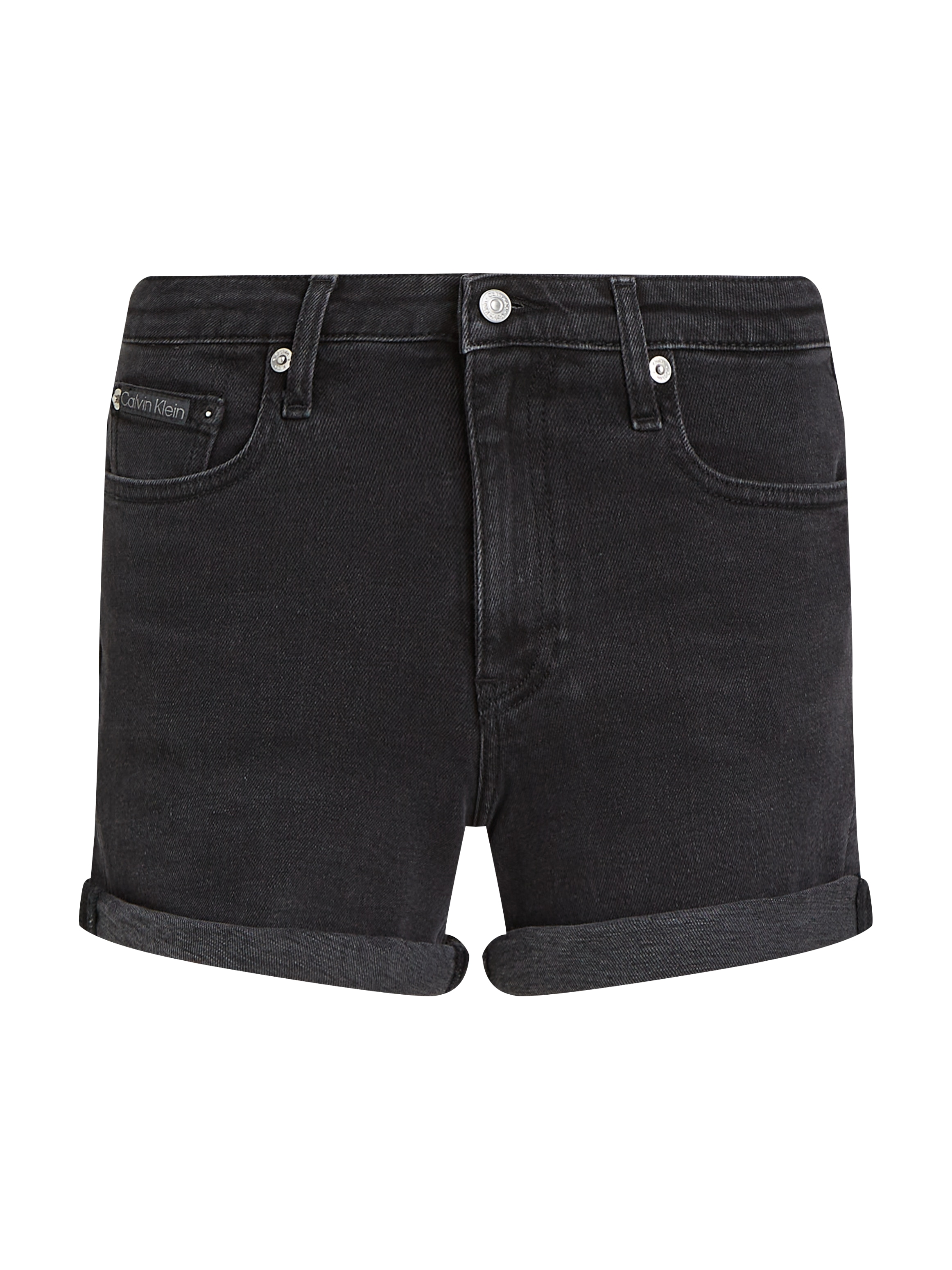 Calvin Klein Jeans Shorts »MID RISE SHORT«, mit Umschlagsaum