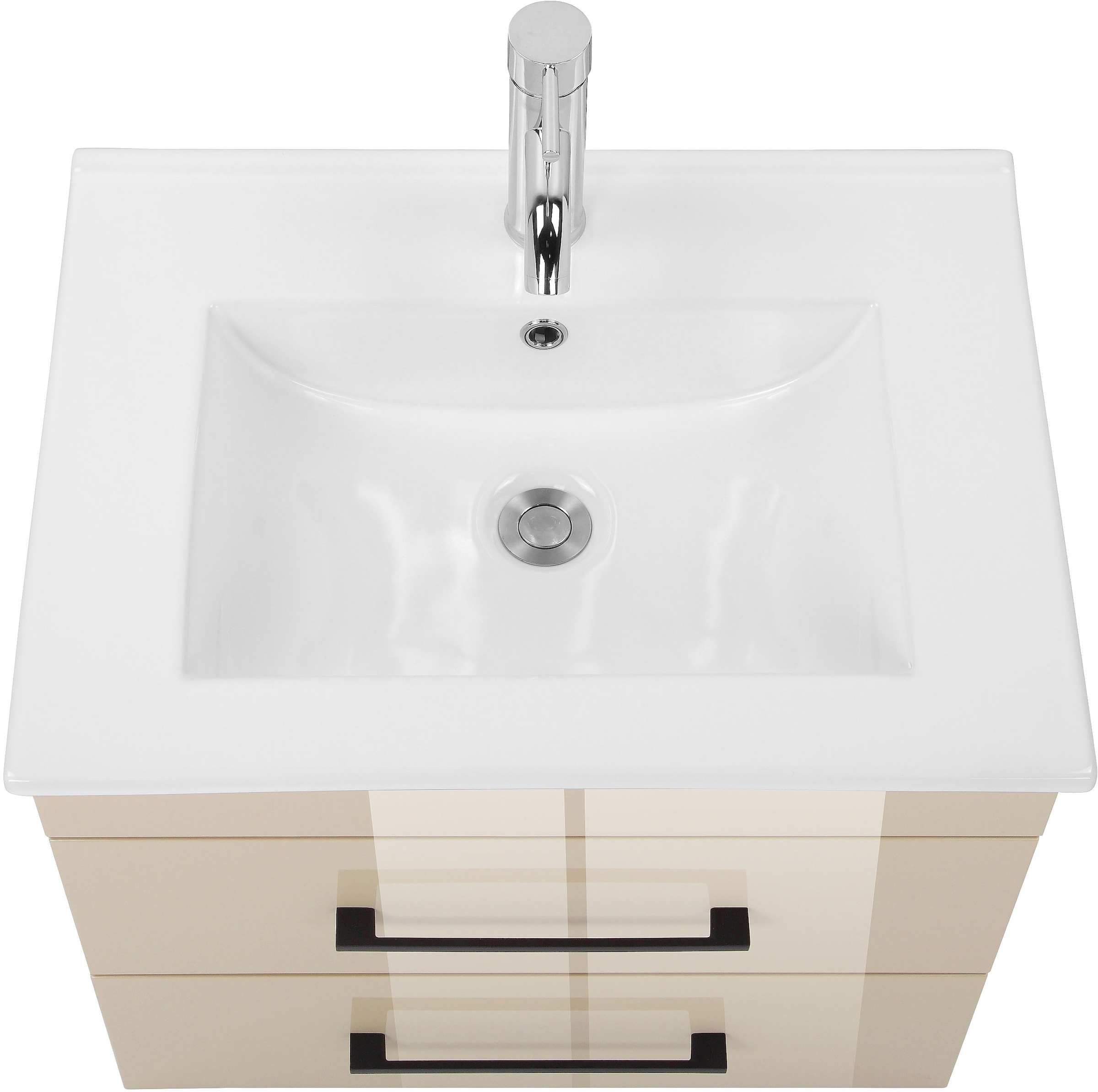 welltime Waschtisch »Florenz Badschrank Badmöbel inkl. Waschbecken«