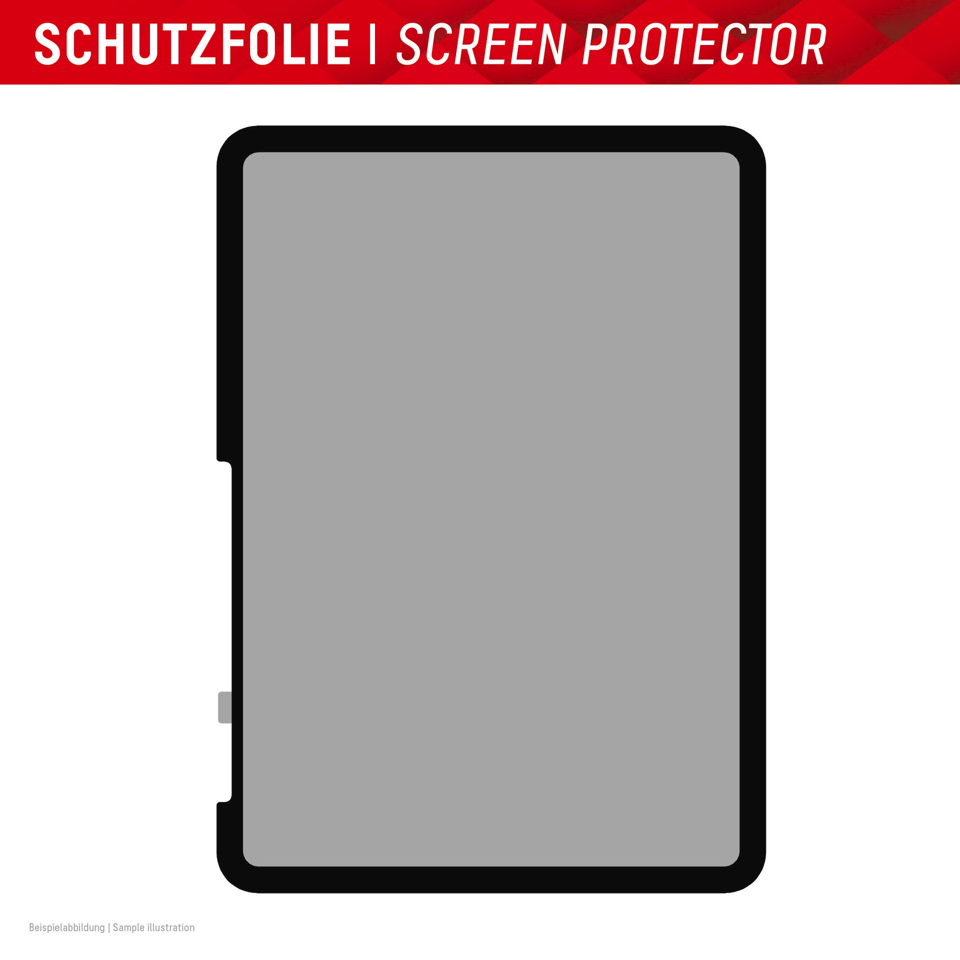 Displex Displayschutzfolie »Tablet Privacy Safe« für Apple iPad 10,9" (10. Gen., 2022);Apple iPad 11" (2025);Apple iPad Air 11" (2024/2025) Blickschutzfolie, Schutzfolie, Bildschirmschutz, kratz- & stoßfest