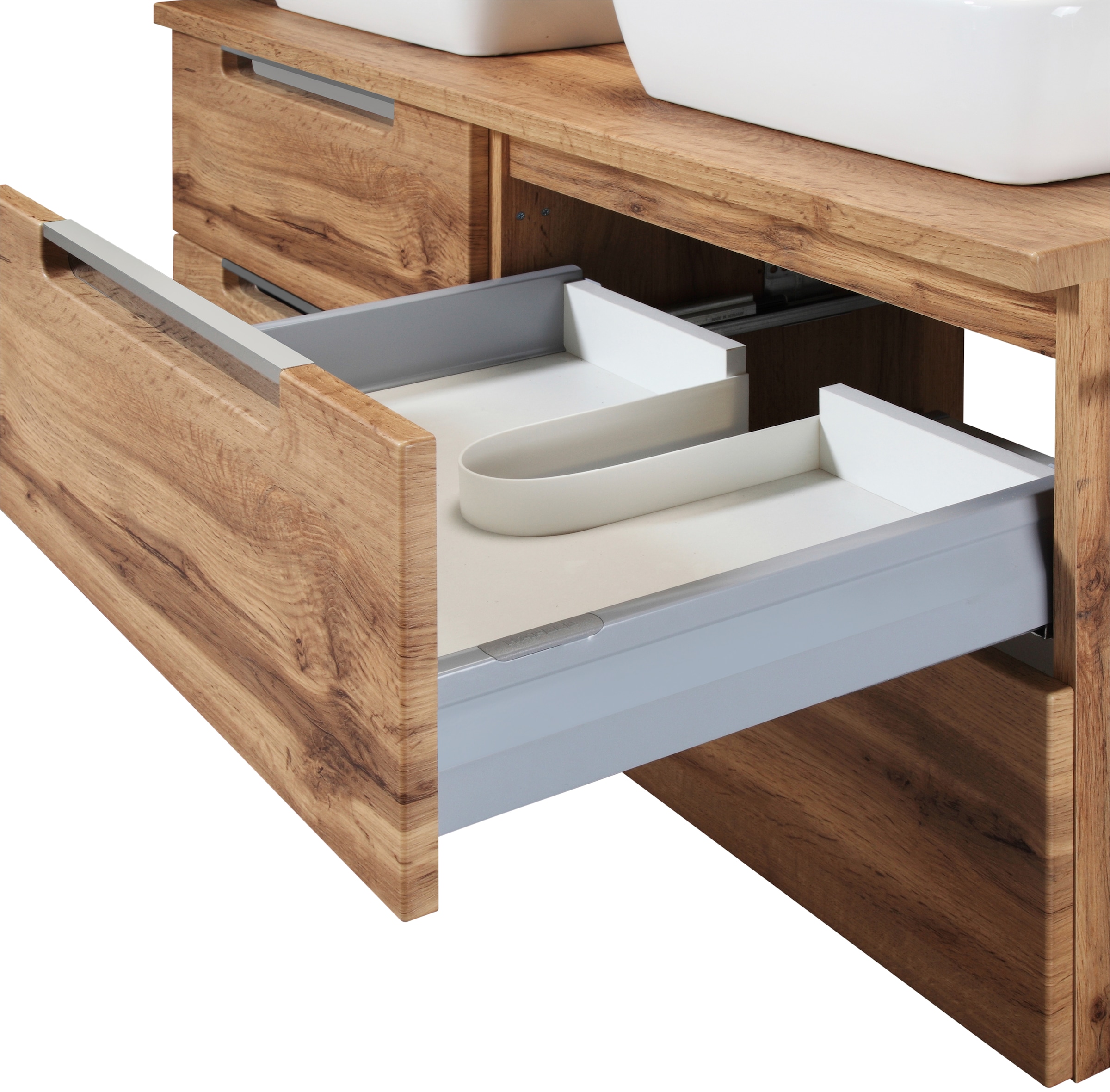 welltime Badmöbel-Set »Malibu«, (Set, 2 St.), Breite 120 cm, mit Soft-Close