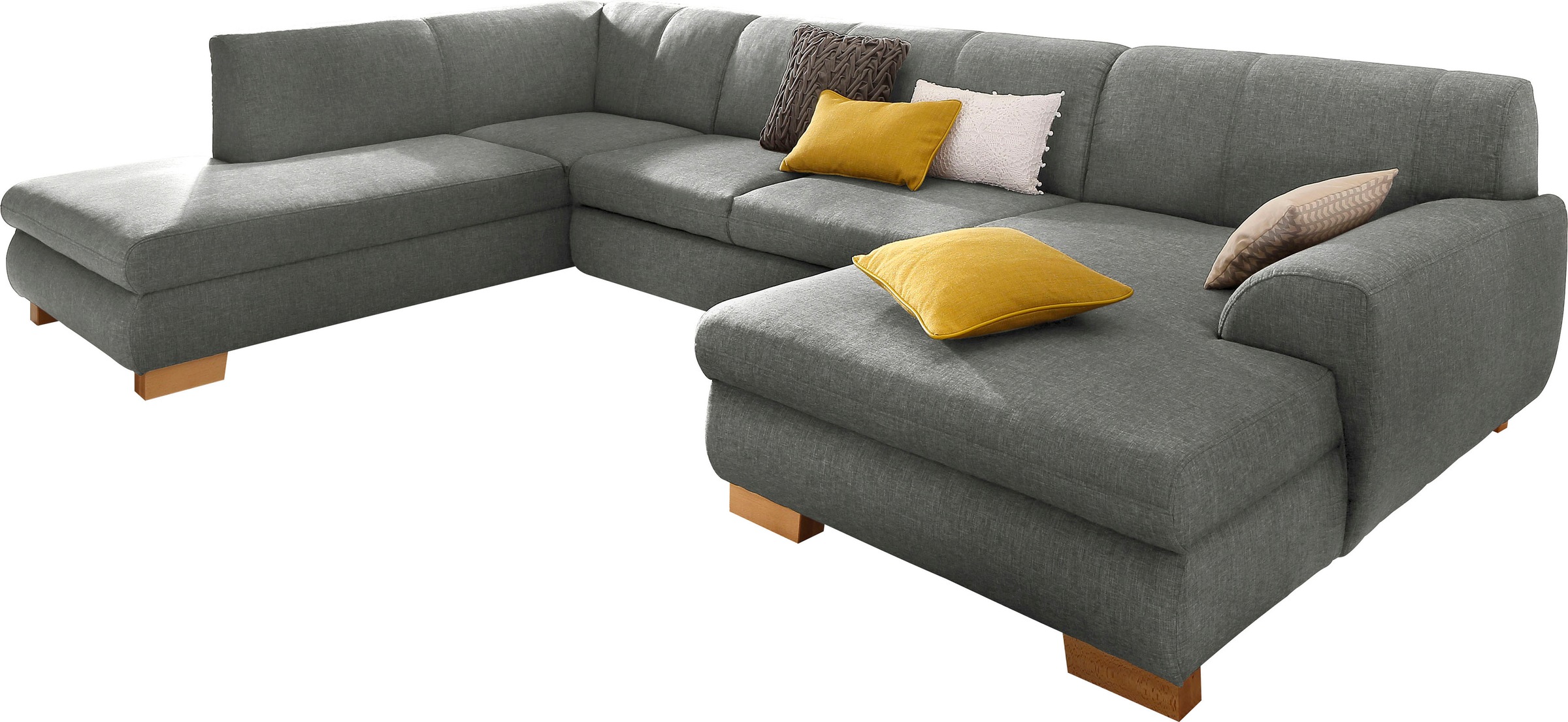 Home affaire Wohnlandschaft "Nika zeitlos und elegant, viel Platz, U-Form", günstig online kaufen