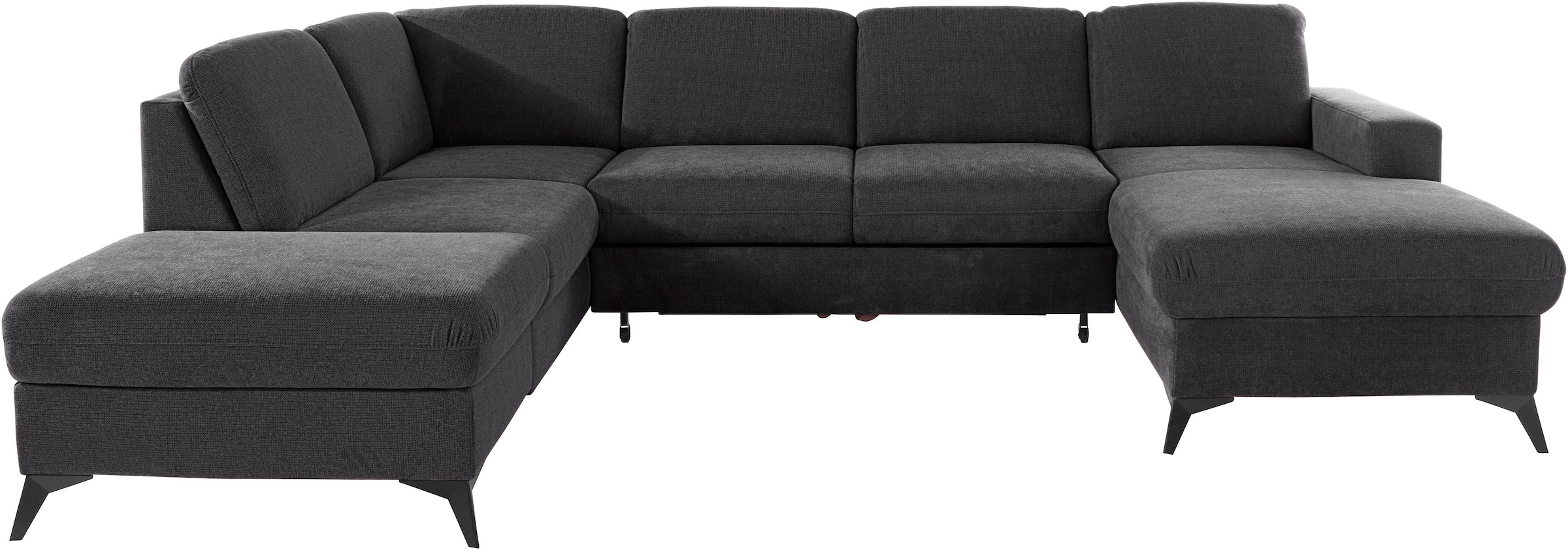 Home affaire Wohnlandschaft »Lolland U-Form« Wahlweise mit Bettfunktion und günstig online kaufen