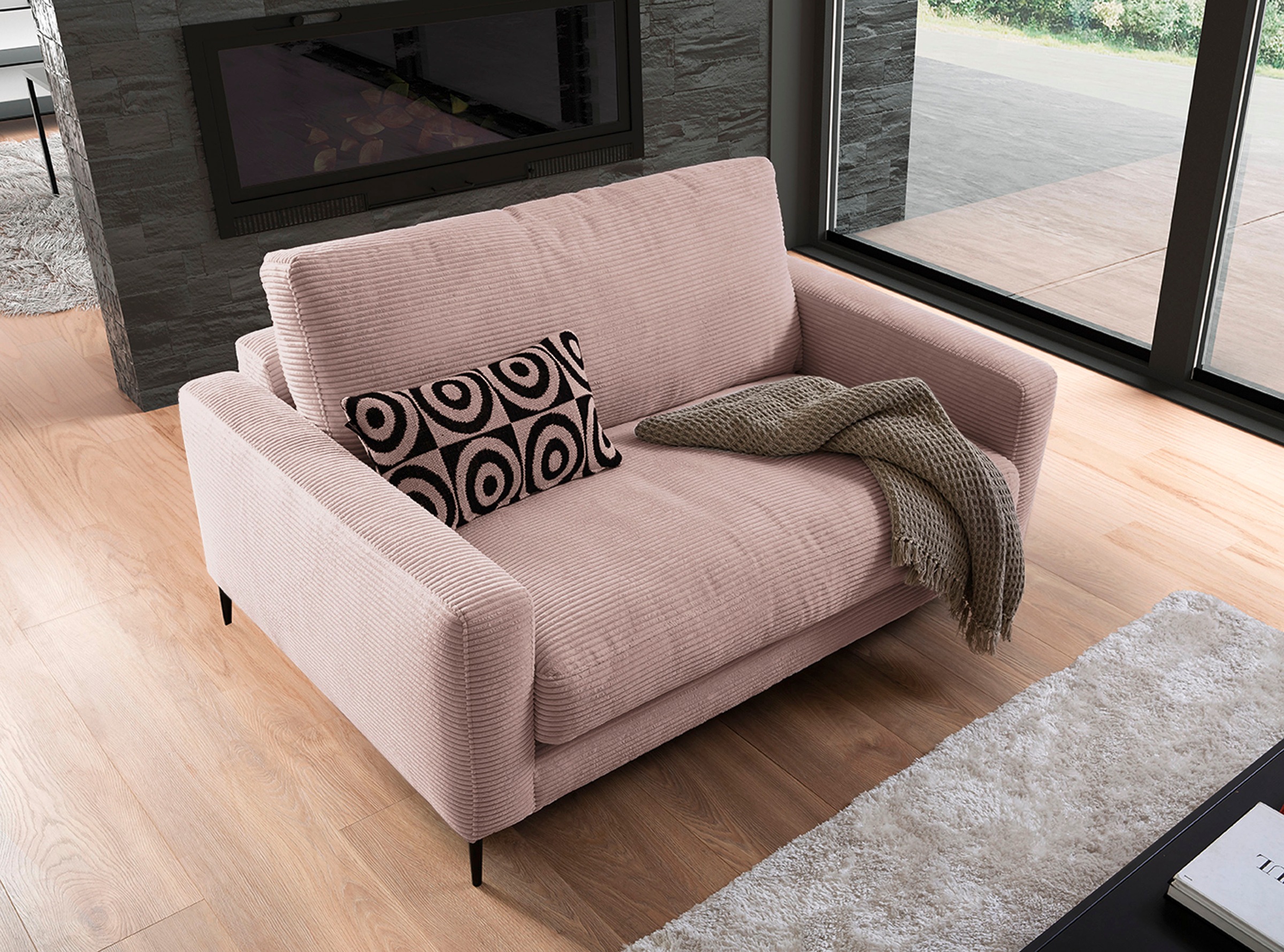 Home affaire 1,5-Sitzer »Downtown B/T/H: 152/105/84 cm« weicher Sitzkomfort günstig online kaufen