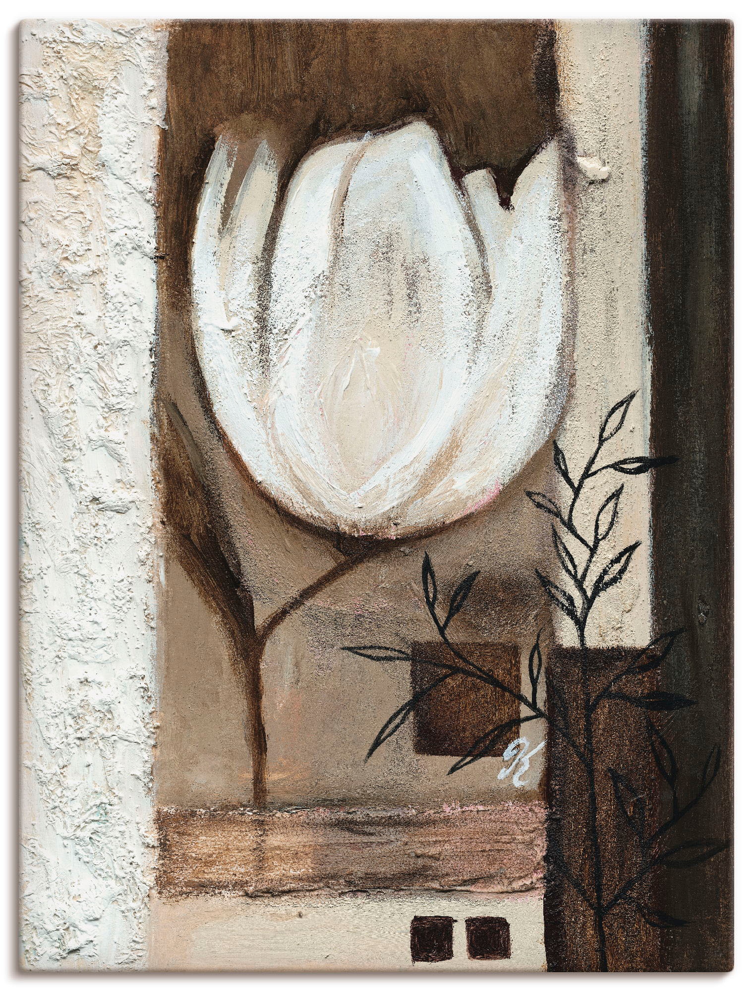 Artland Wandbild »Braune Tulpen II«, Blumen, (1 St.), als Leinwandbild, Wan günstig online kaufen