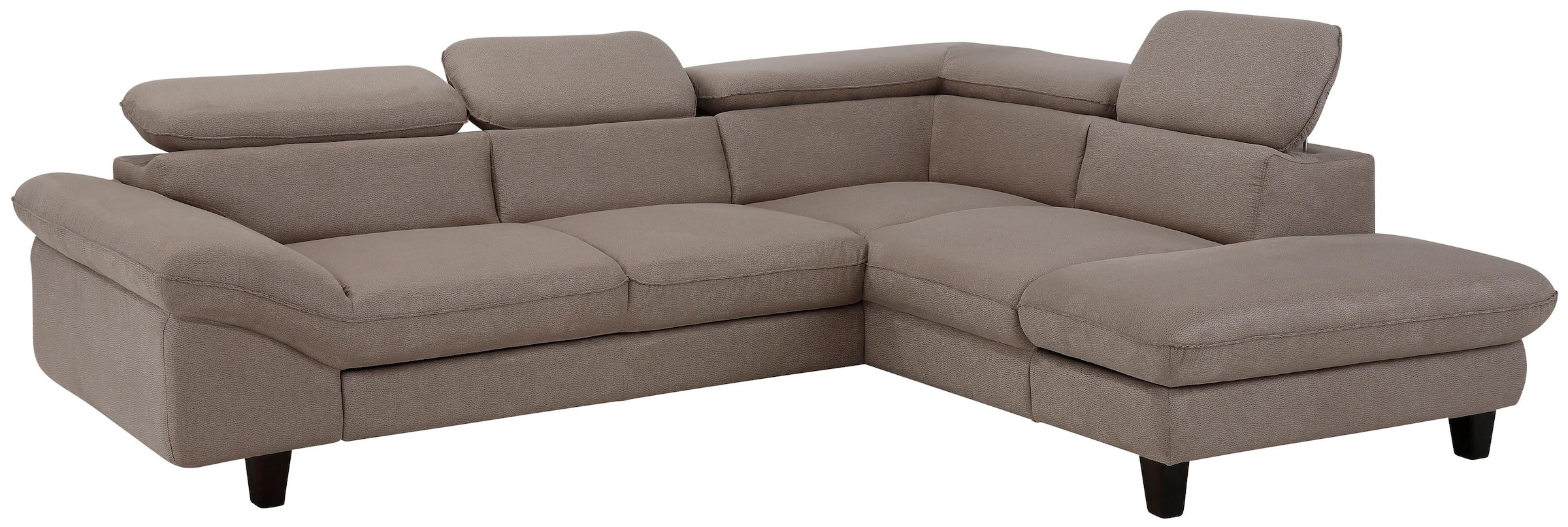 Home affaire Ecksofa »Pilot L-Form«, mit Kopfteilverstellung, wahlweise mit Bettfunktion & Bettkasten