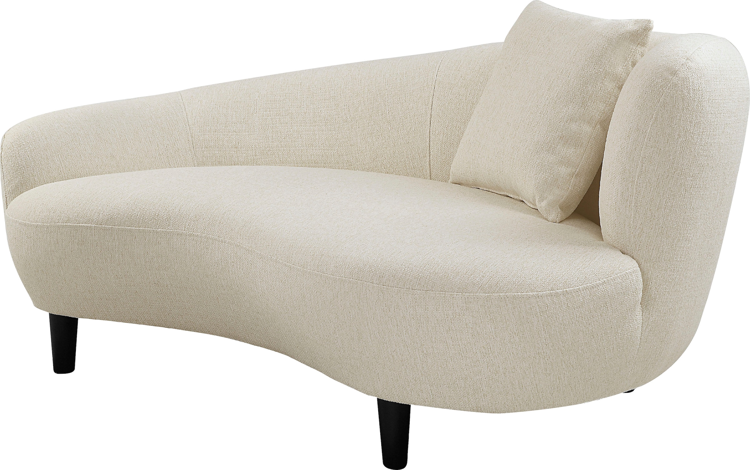 Nierenform-Sofa auf home collection Chaiselongue »Olivia«, kaufen Zierkissen im ATLANTIC Rechnung Originalbezug mit