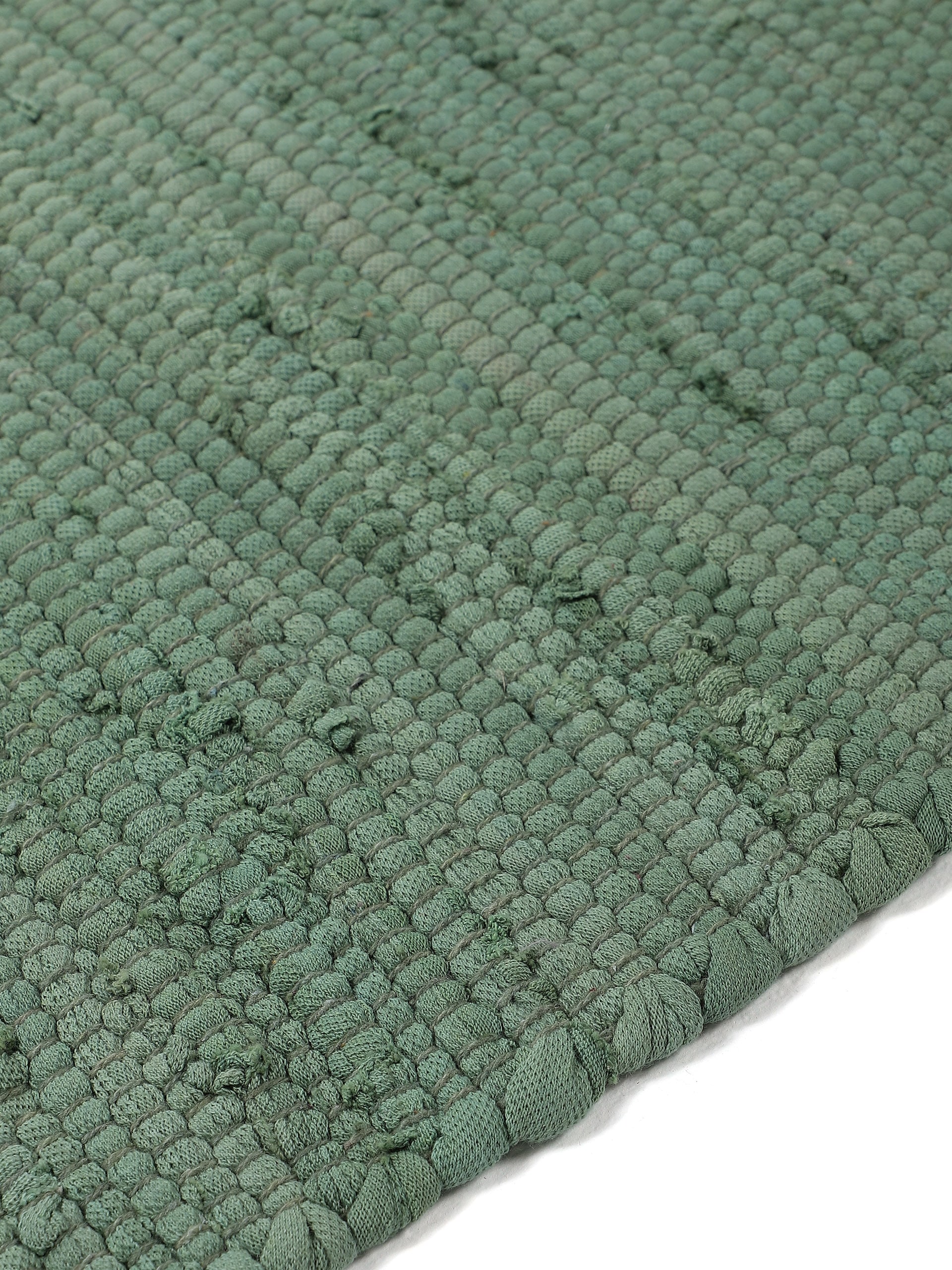 carpetfine Teppich »Kelim Chindi uni, auch als Läufer«, rechteckig, 5 mm Höhe, Wendeteppich, reine Baumwolle, handgewebt, Uni-Farben, mit Fransen
