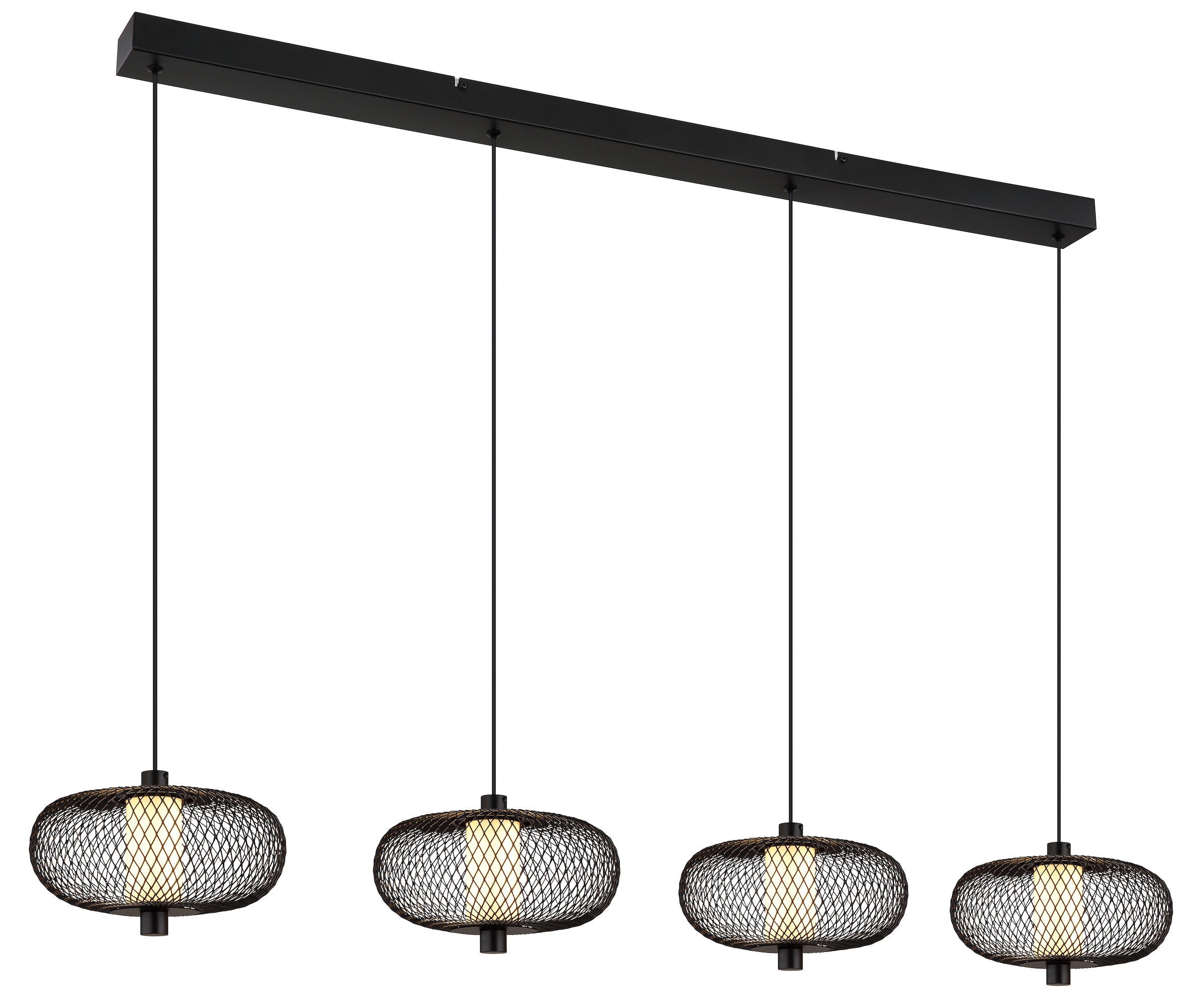 NOWA LED-Hängeleuchte »ASTARI«, 1 flammig, Leuchtmittel LED-Modul | LED fest integriert, Pendelleuchte, Hängelampe, Geflecht, Esstisch, Wohnbereich