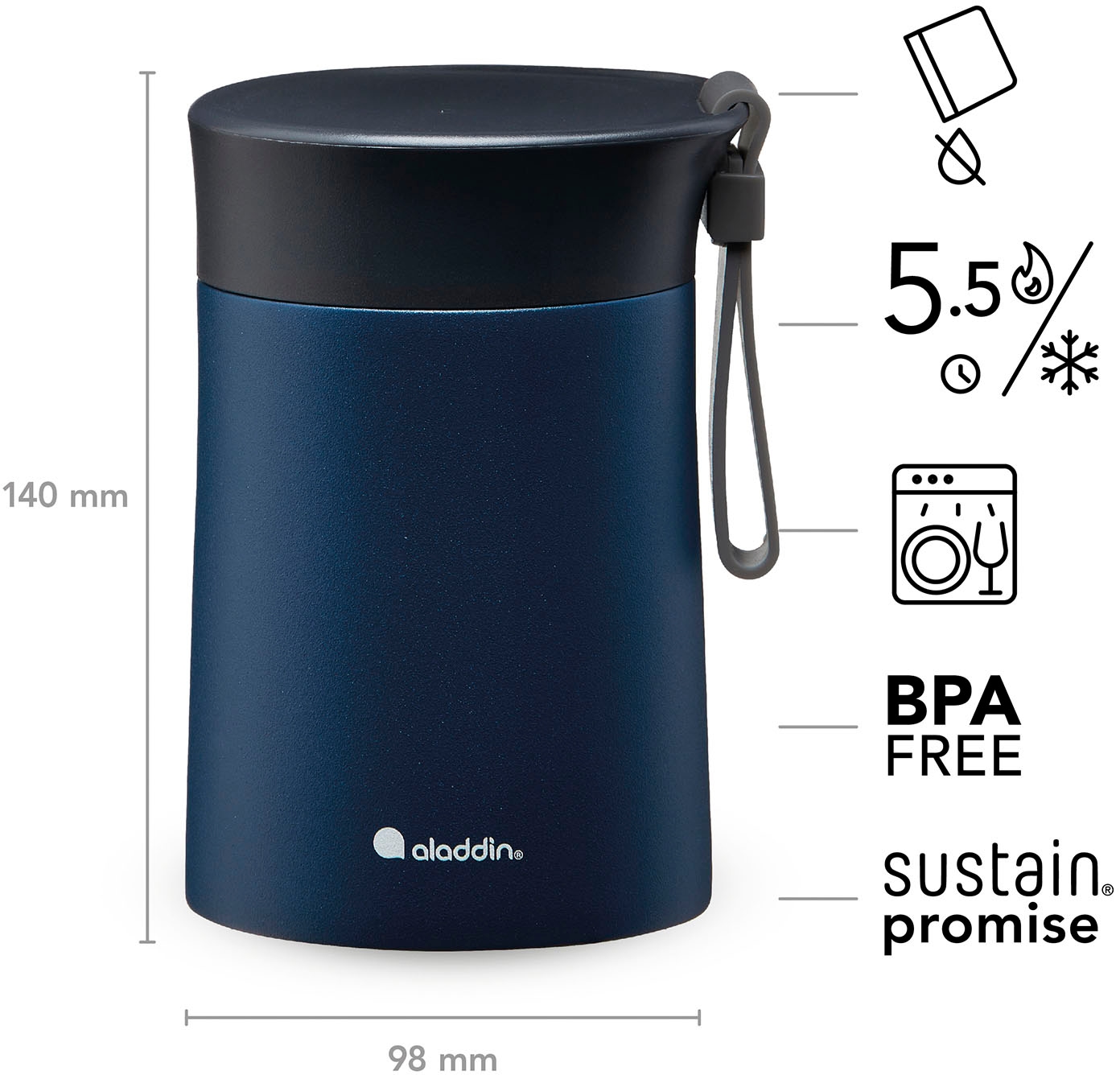 aladdin Thermobecher »Bistro Lunch«, 0,4 Liter