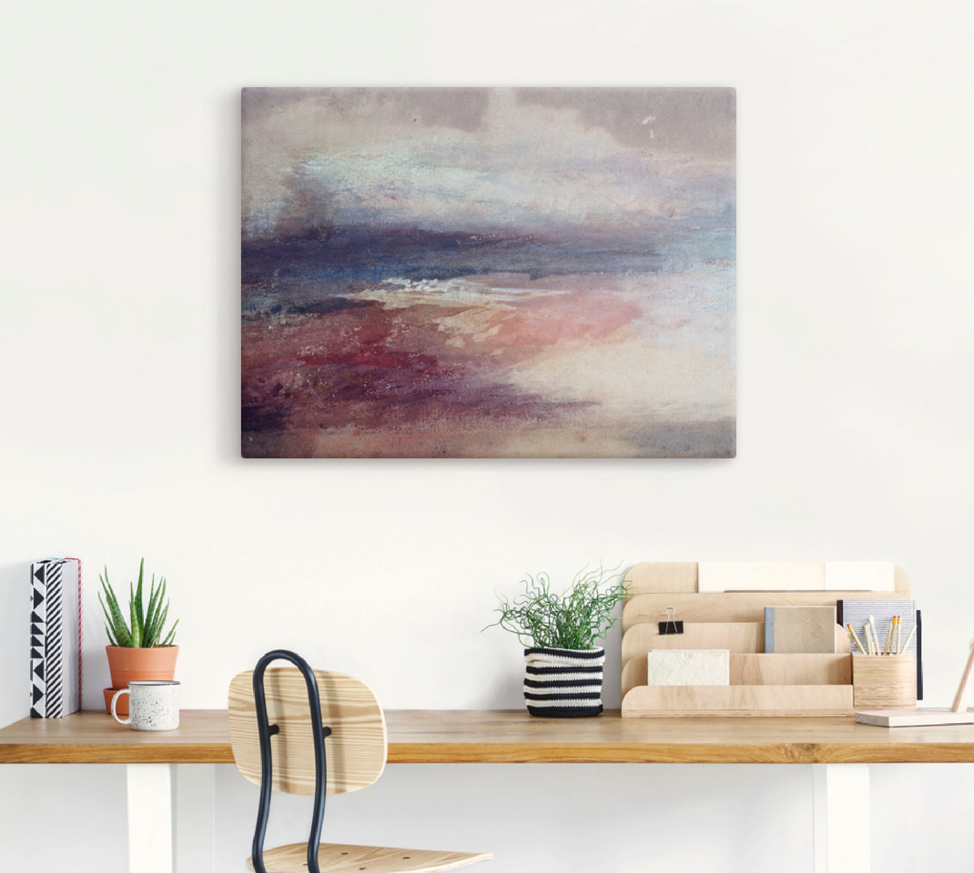 Artland Wandbild »Küstenlandschaft Sonnenunterg«, Küste, (1 St.), als Leinwandbild, Poster in verschied. Größen