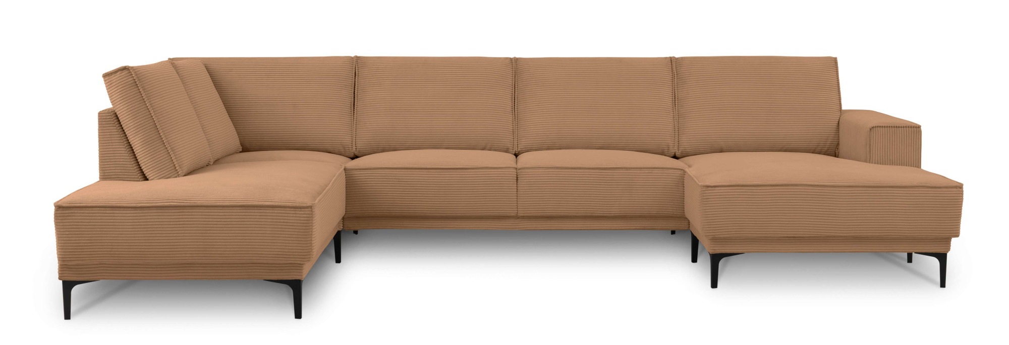 PLACES OF STYLE Wohnlandschaft »XXL Sofa Oland, Struktur, Flachgewebe, Luxu günstig online kaufen