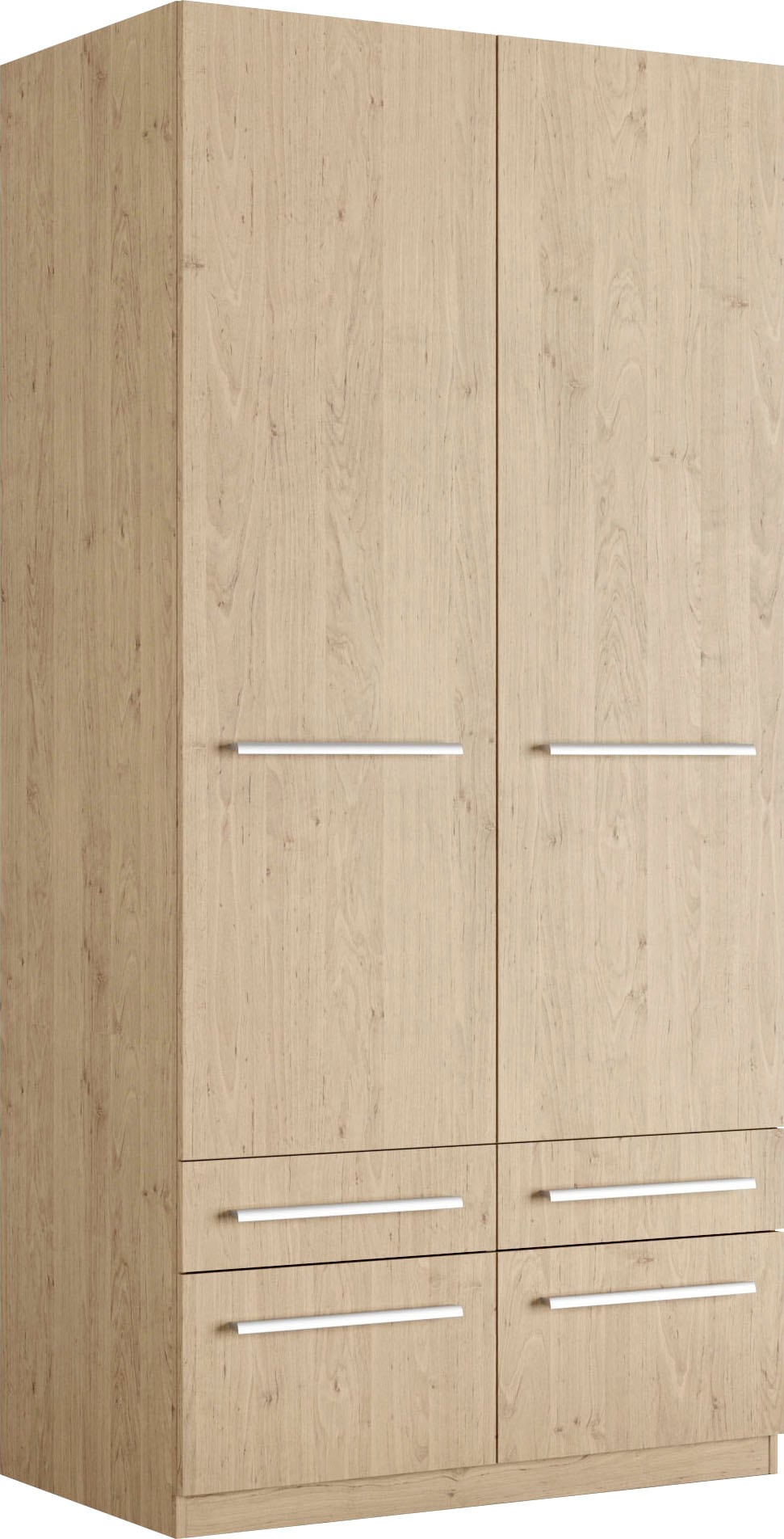 priess Kleiderschrank »Schrank Garderobe Wäscheschrank Barcelona in 5 Breiten«, viel Stauraum, geräumige Schubkästen, mit Spiegel, MADE IN GERMANY