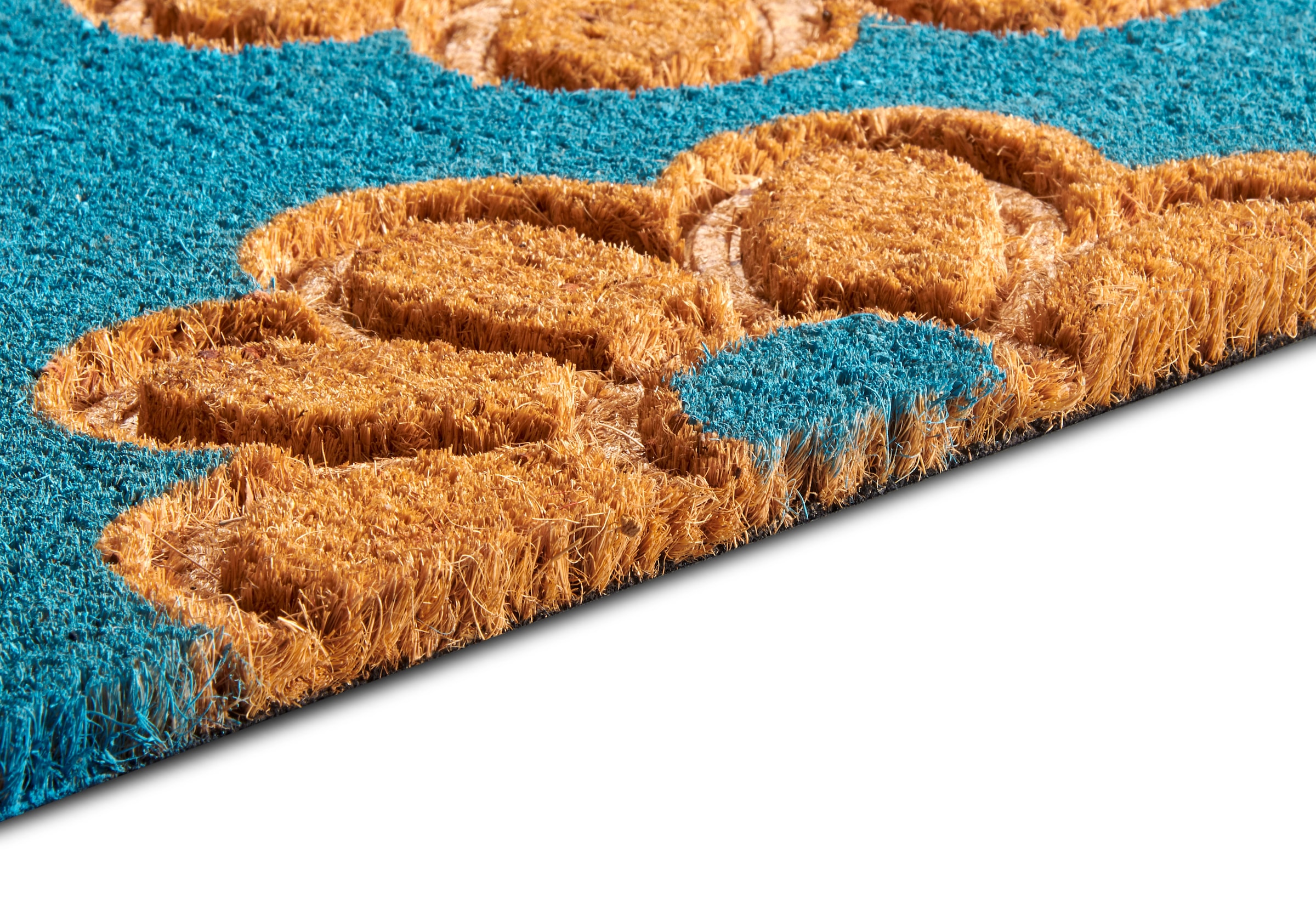 HANSE Home Fußmatte »Mix Mats Kokos Flowers, Türmatte«, rechteckig, 15 mm Höhe, Strapazierfähig, pflegeleicht, robust, wetterfest, UV-beständig
