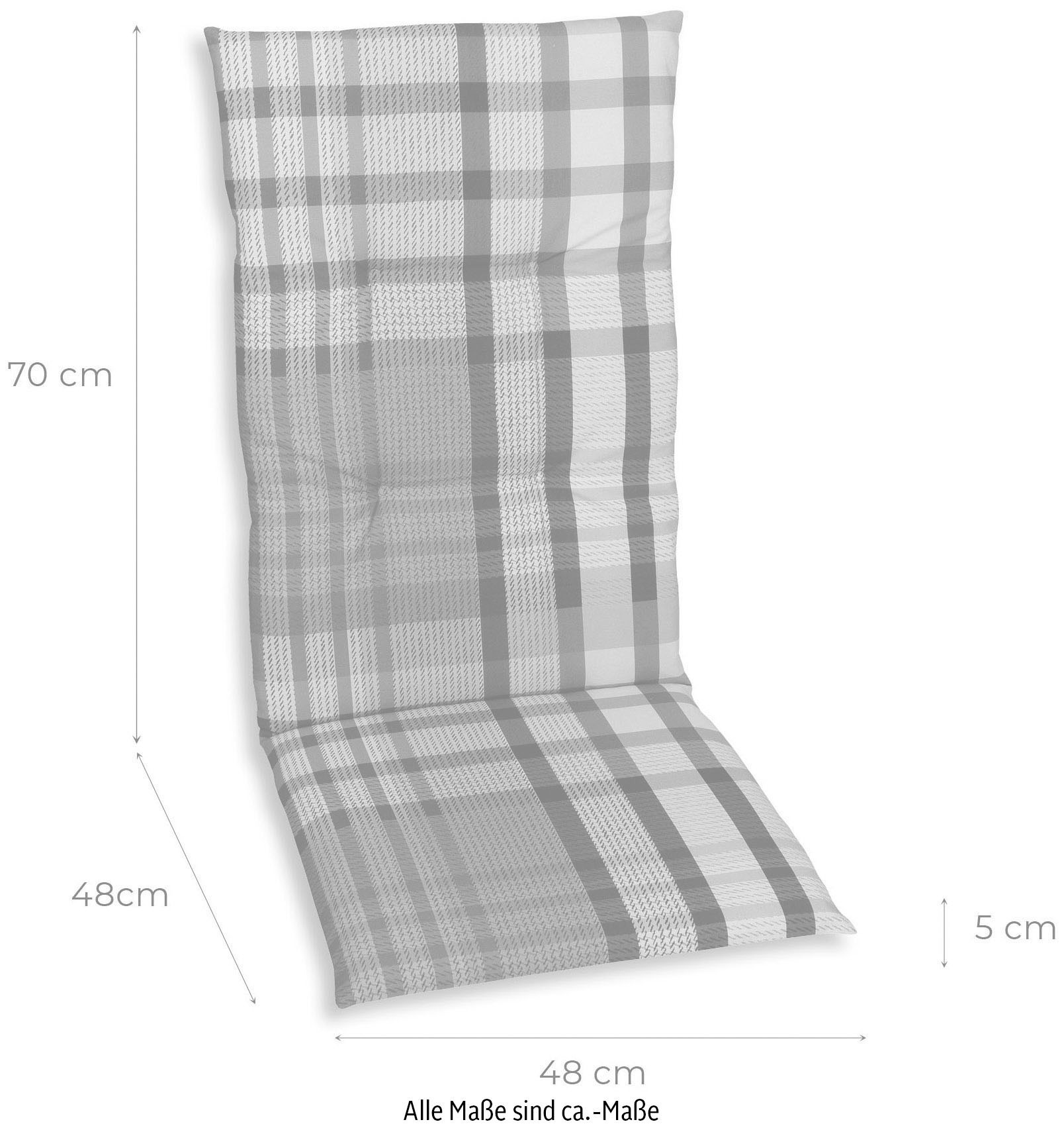 GO-DE Hochlehnerauflage in verschiedenen Ausführungen