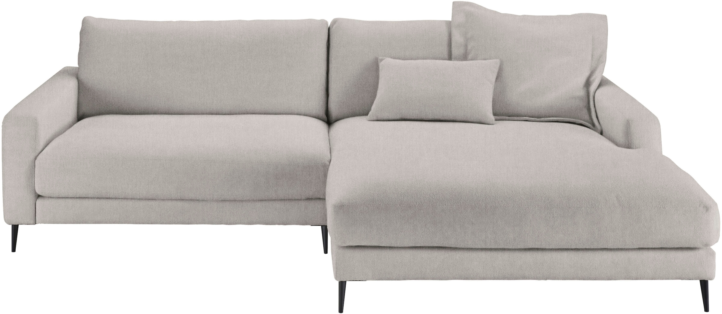 Home affaire Ecksofa »Downtown, B/T/H: 272/190/84 cm L-Form« weicher Sitzko günstig online kaufen