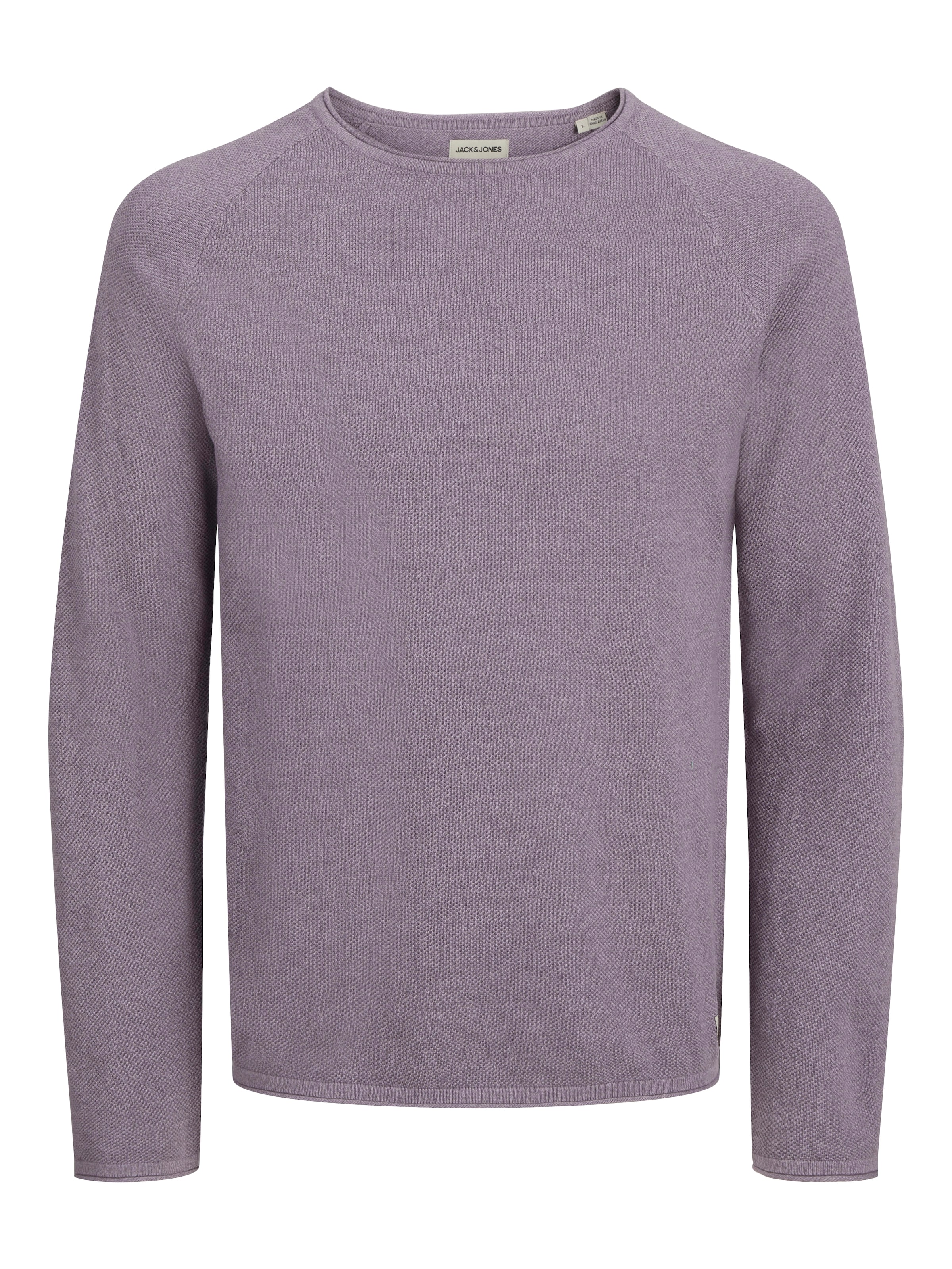 Jack & Jones Rundhalspullover »JJEHILL KNIT CREW NECK NOOS«, aus Strukturstrick