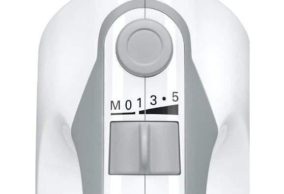 BOSCH Handmixer »ErgoMixx MFQ36400«, 450 W, 5 Stufen plus Turbostufe, 2 Turbobesen, 2 Edelstahl-Knethaken, weiß