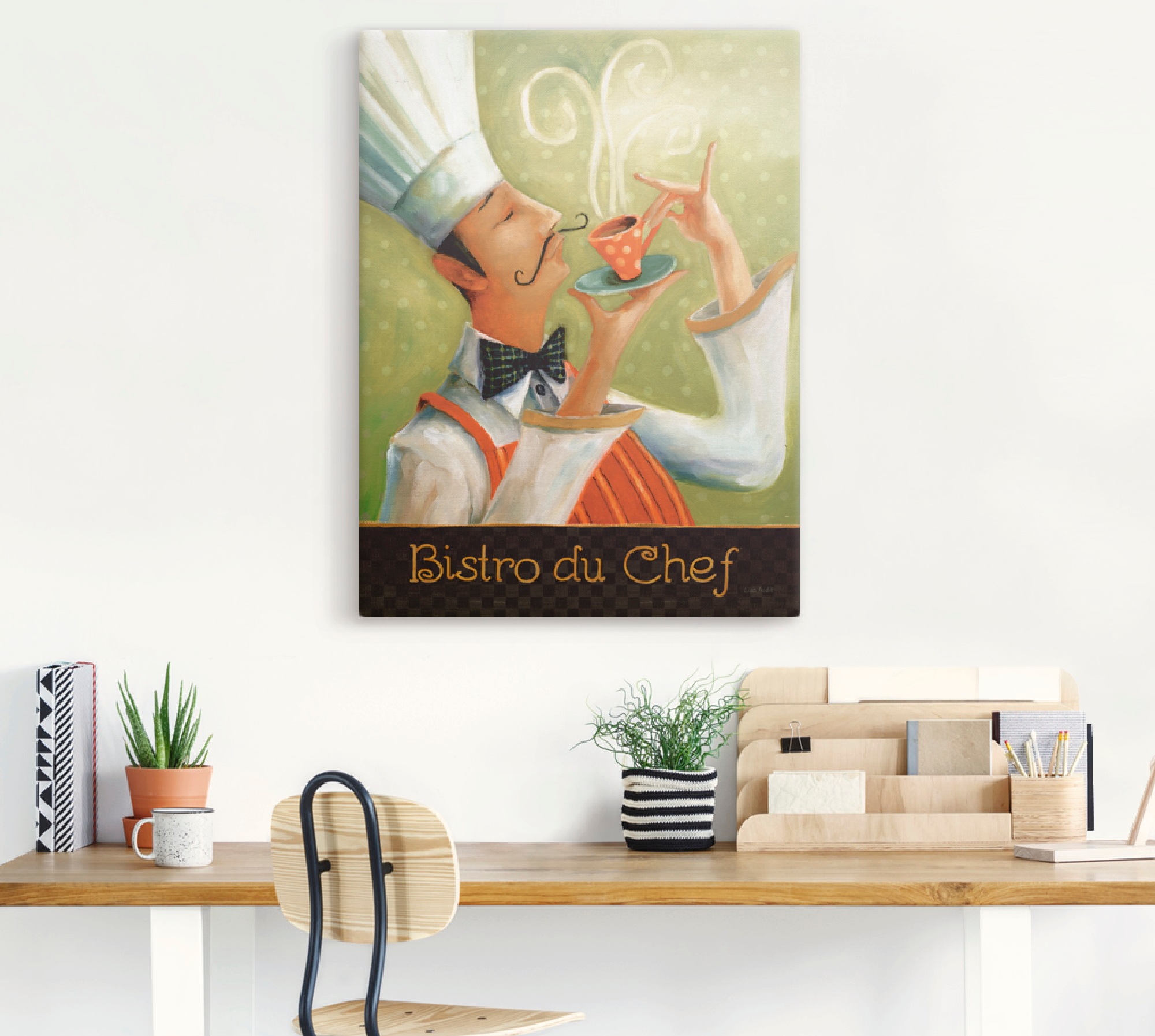 Artland Wandbild »Cafe Moustache I«, Getränke, (1 St.), als Leinwandbild, Poster, Wandaufkleber in verschied. Größen