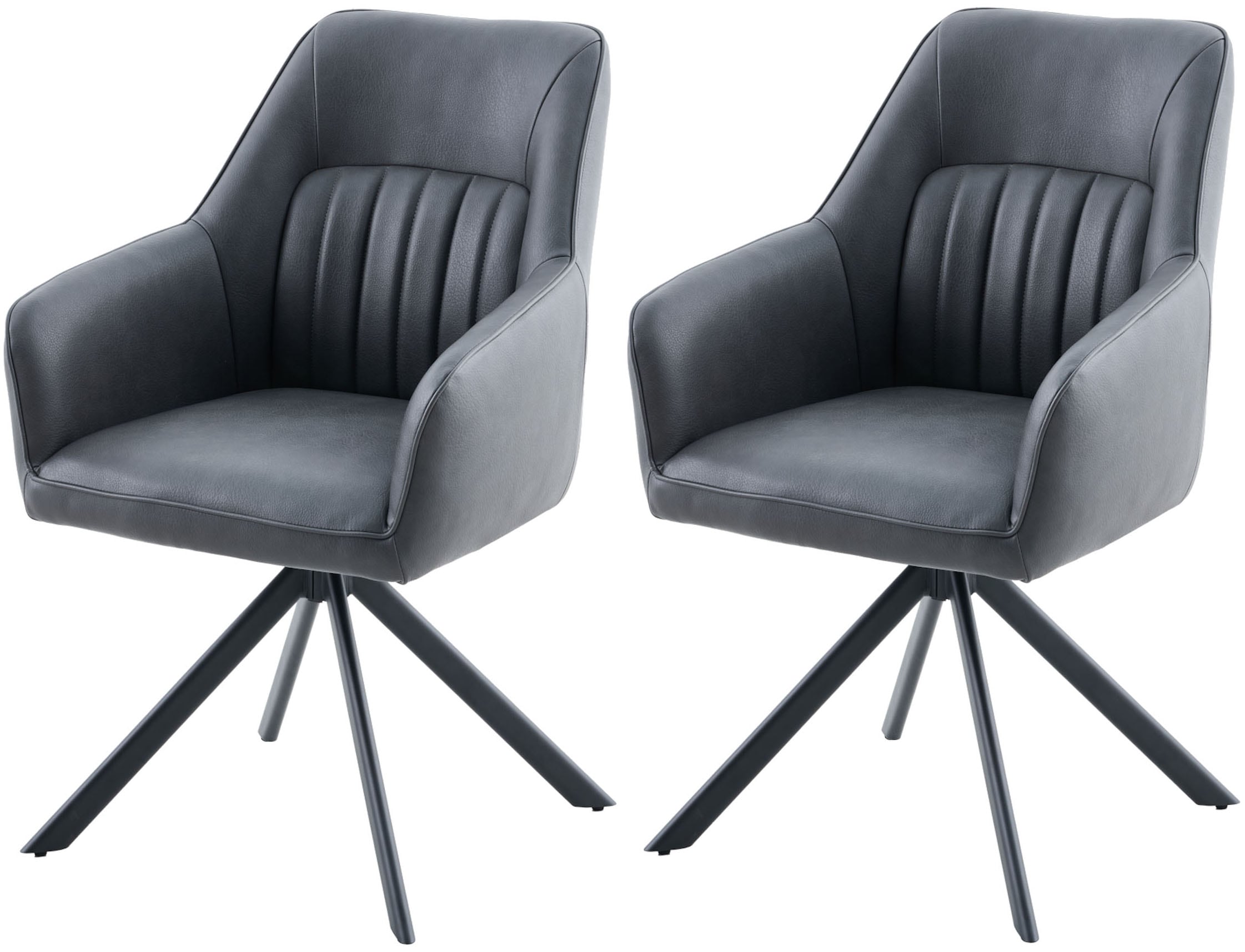 HELA Armlehnstuhl »POLINA« (Set) 2 Stk.4-Fuß, 360° drehbar, Ovalrohrgestell günstig online kaufen