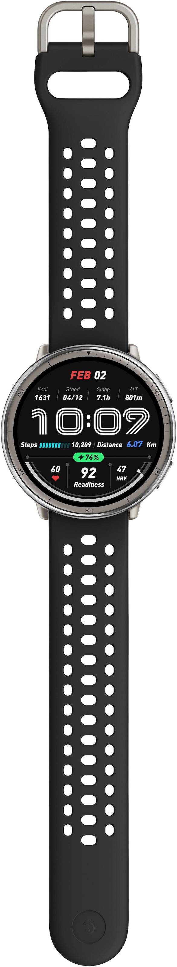 Amazfit Smartwatch »Active 2 (Round)«, (3.35 cm / 1.32 Zoll),)