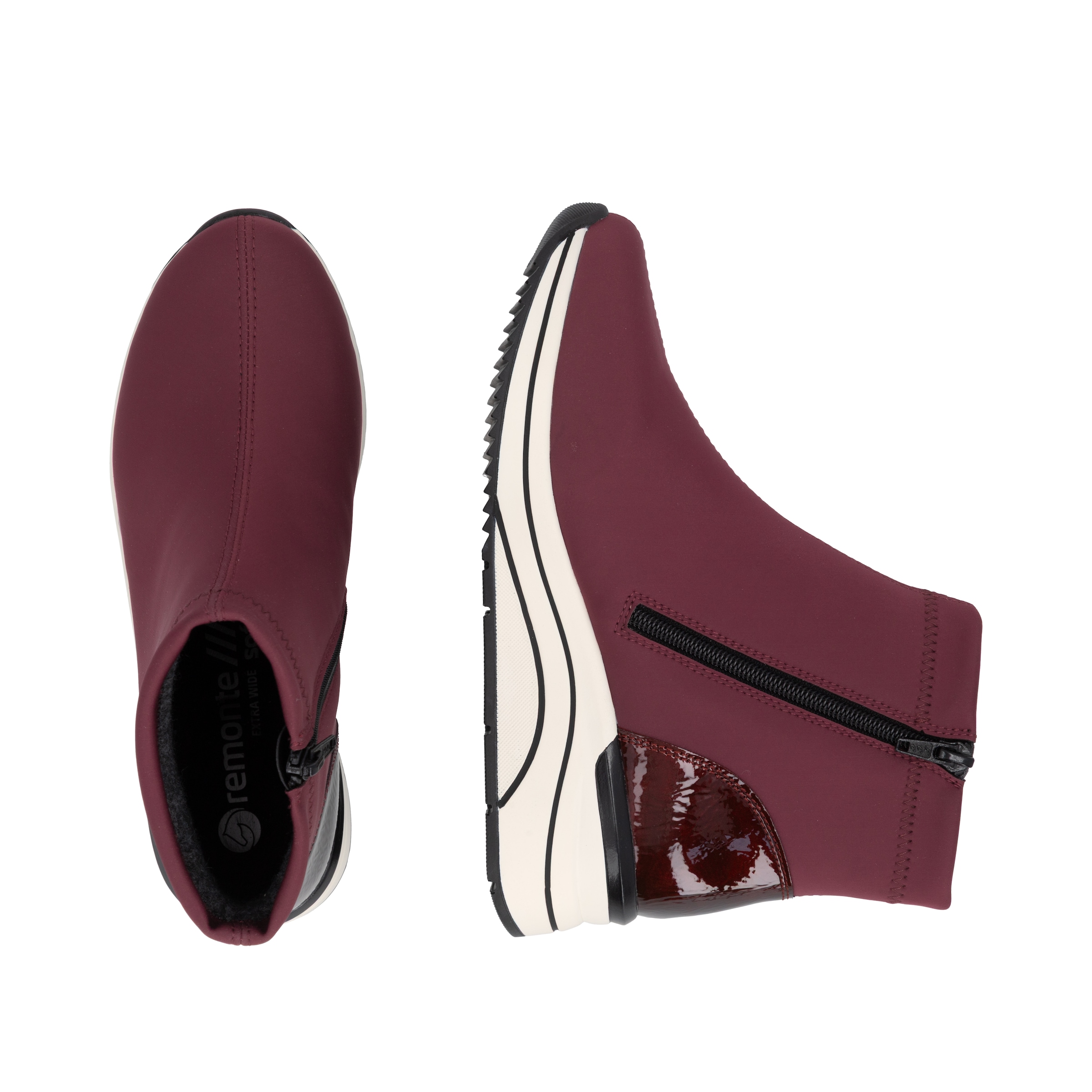 Remonte Keilstiefelette  Reißverschluss-Boots mit wasserabweisender TEX-Membrane