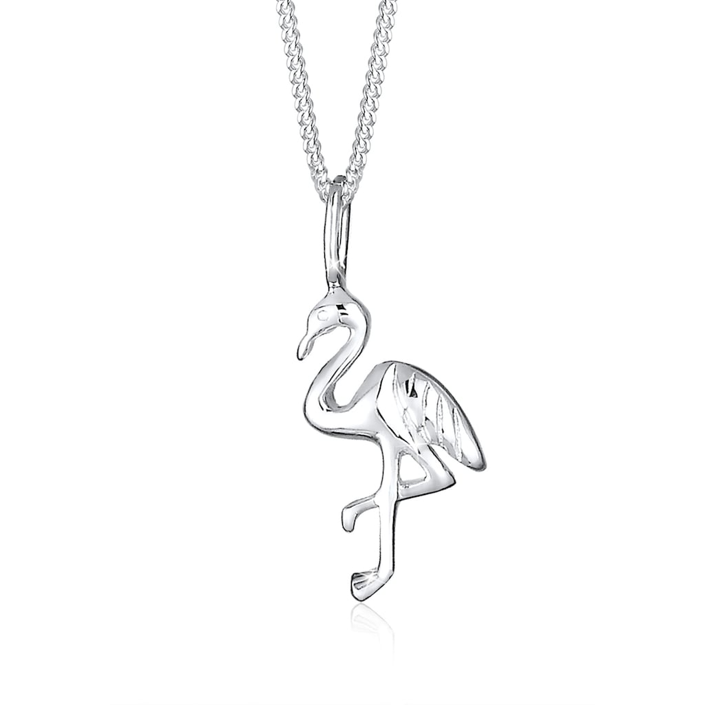 Elli Kette mit Anhänger »Flamingo Tropic 925 Sterling Silber«