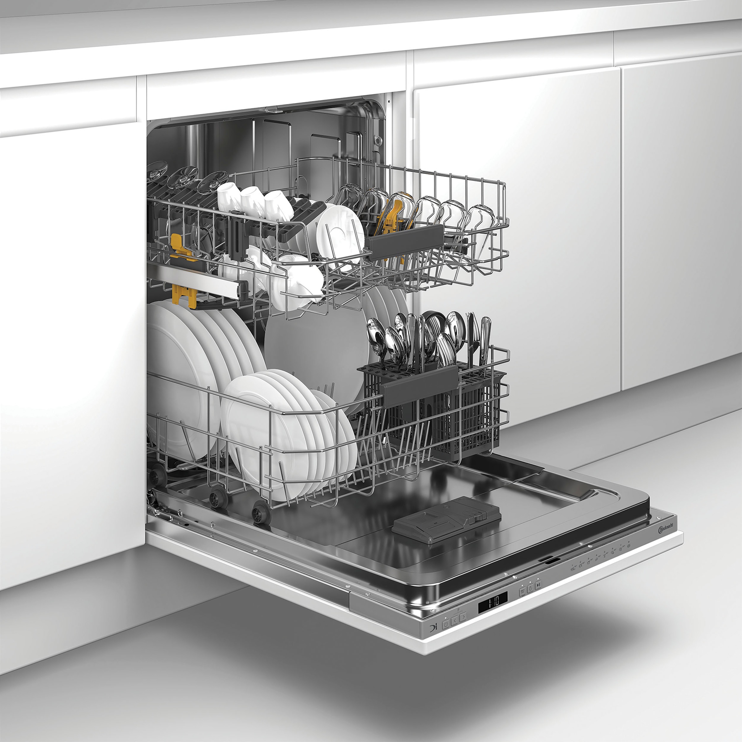 BAUKNECHT vollintegrierbarer Geschirrspüler »OBIC Ecostar2 5320« 8,9 l 14 tlg. Maßgedecke Glass Care – schonende Reinigung für empfindliche Gläser