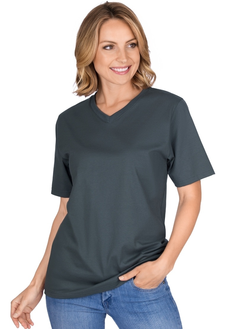T-Shirt DELUXE »TRIGEMA Trigema online V-Shirt kaufen Baumwolle«