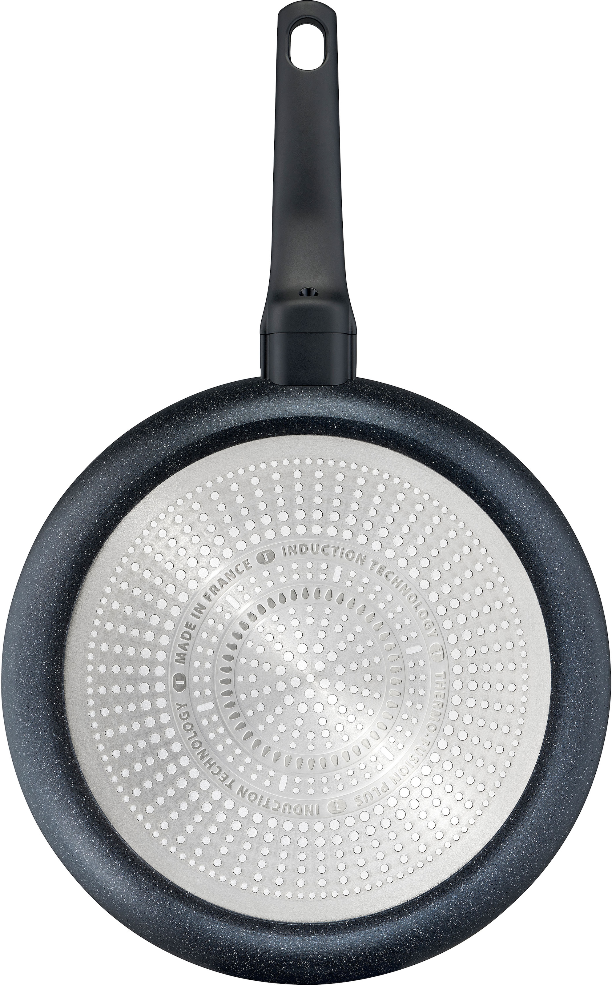 Tefal Bratpfanne »Black Stone«, Aluminium, (1 tlg.), Aluminium, Mineralia Antihaft, Thermo-Signal, alle Herdarten,Induktion
