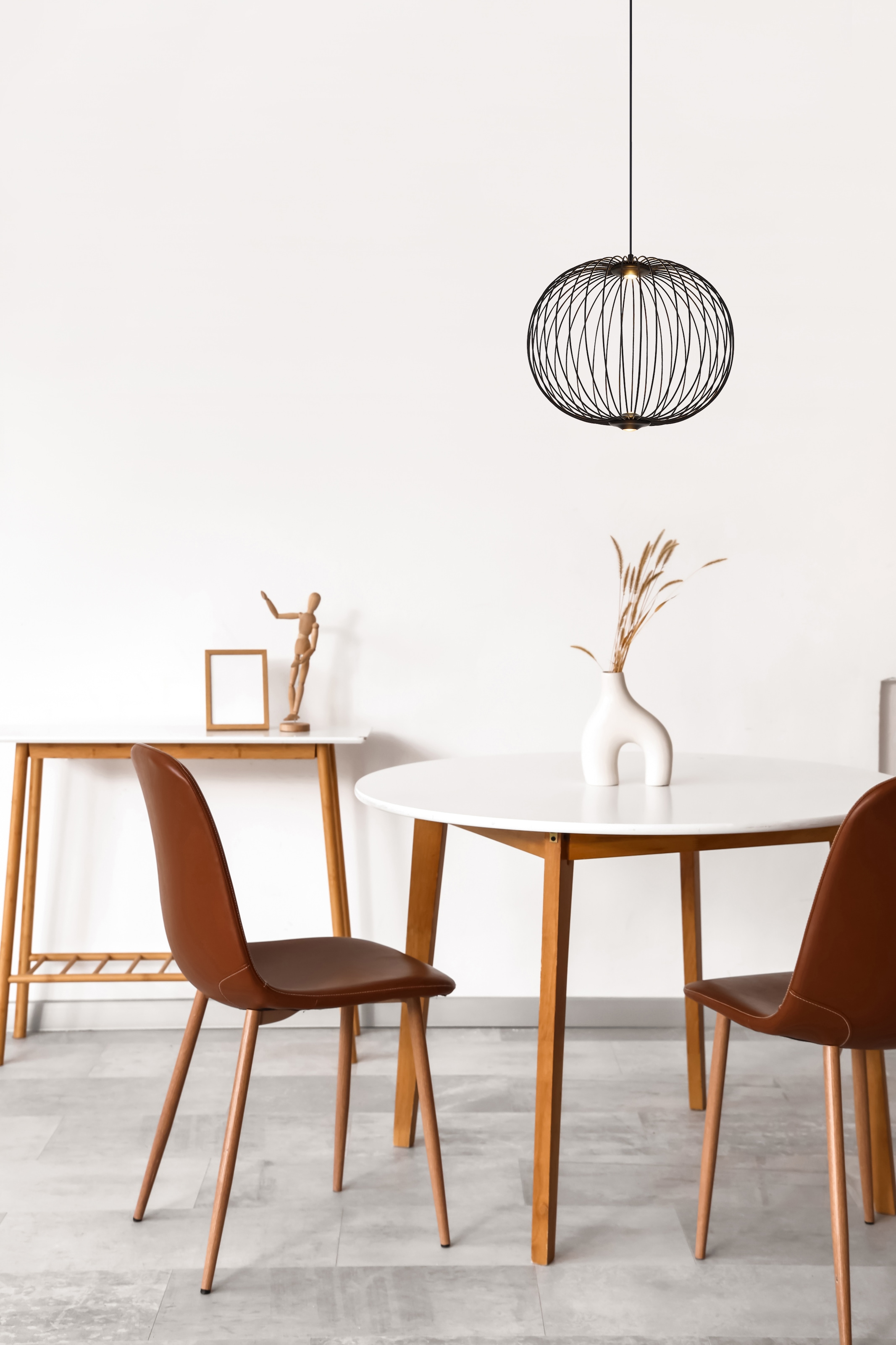 GLOBO LIGHTING Hängeleuchte »GALWAY« LED-Modul 1 Stk. Warmweiß Hängelampe Metallstäbe 3 Stufen DM 50cm Esszimmer