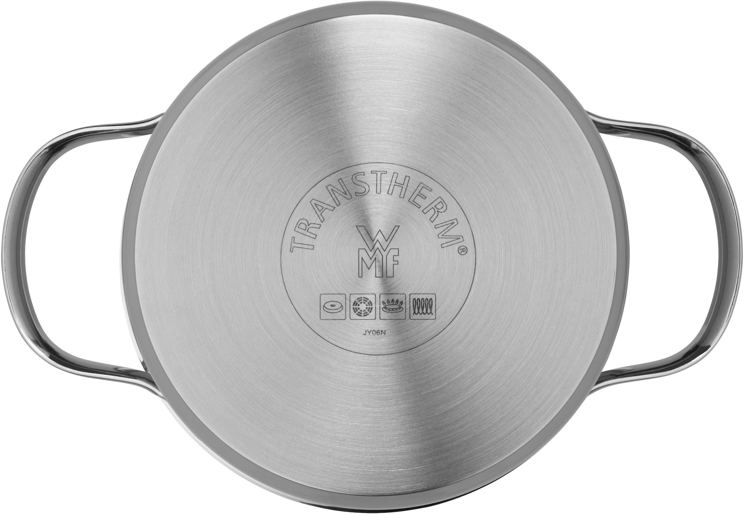 WMF Fleischtopf »Provence Plus«, Cromargan® Edelstahl Rostfrei 18/10, (2 tlg.), breiter Schüttrand, elegant, langlebig, spülmaschinengeeignet