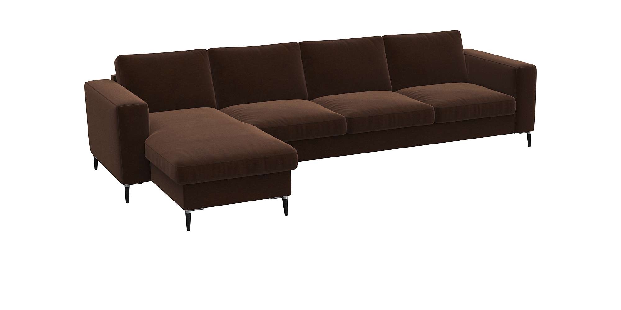 FLEXLUX Ecksofa "Fiore, super Sitzkomfort durch Kaltschaum im Sitz, L-Form" günstig online kaufen