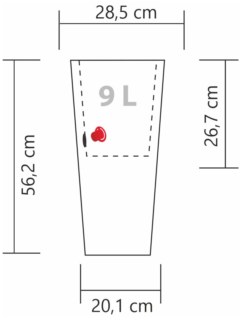 Scheurich Blumentopf »55/243 CONEO HIGH 55«